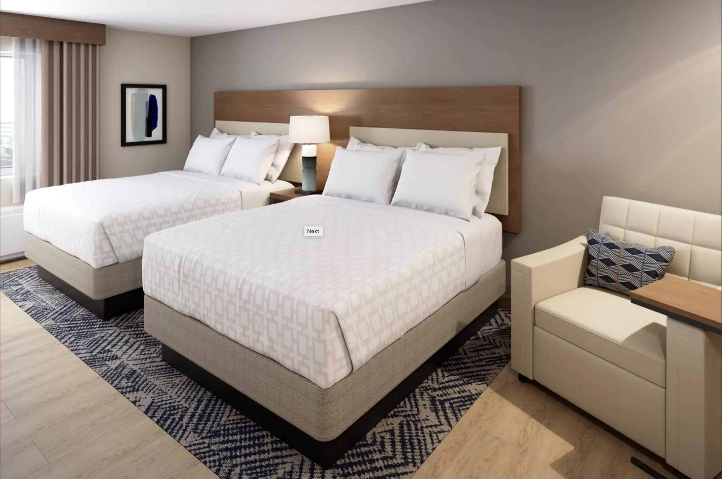 Bed in Candlewood Suites - Asheville Downtown, an IHG Hotel