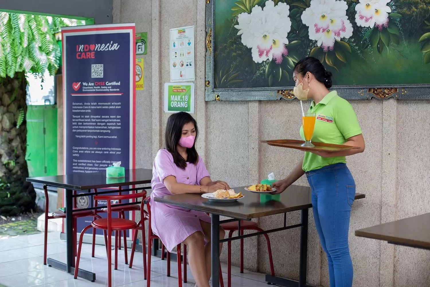 Restaurant/places to eat in Negara Hotel - CHSE Certified