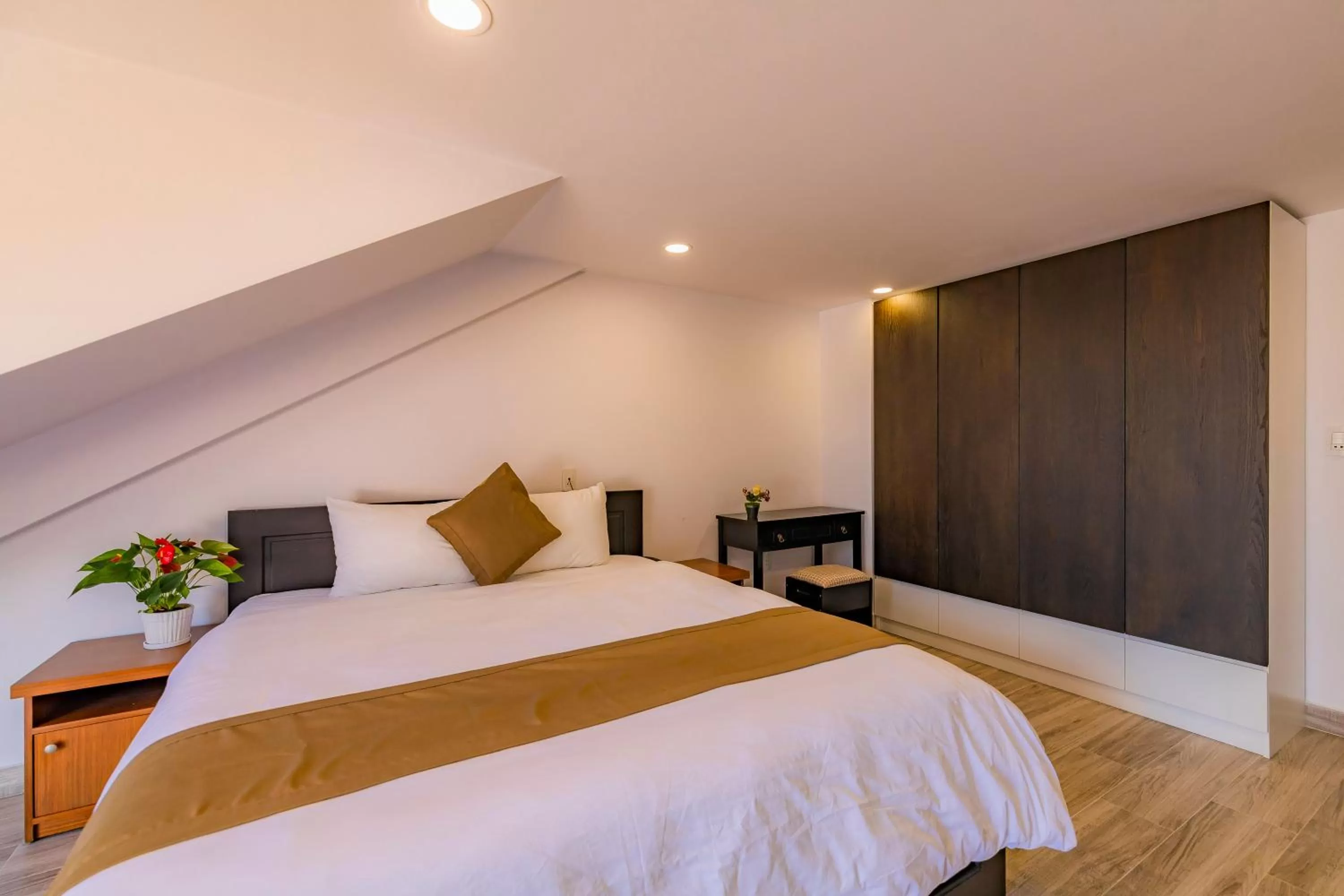 Bed in Khanh Uyen 3 Hotel