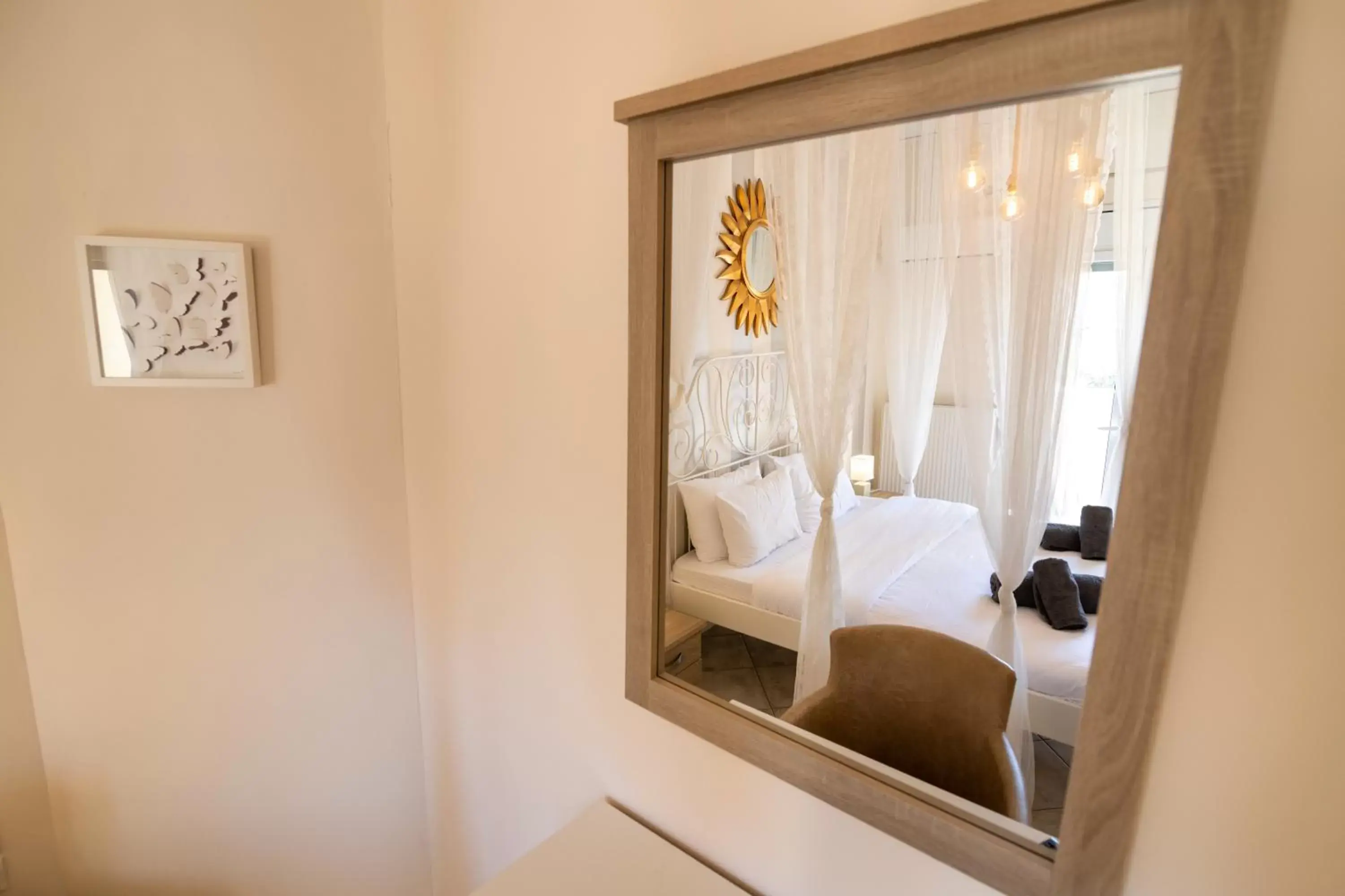 Bed, Bathroom in Votsalakia Hotel & Suites