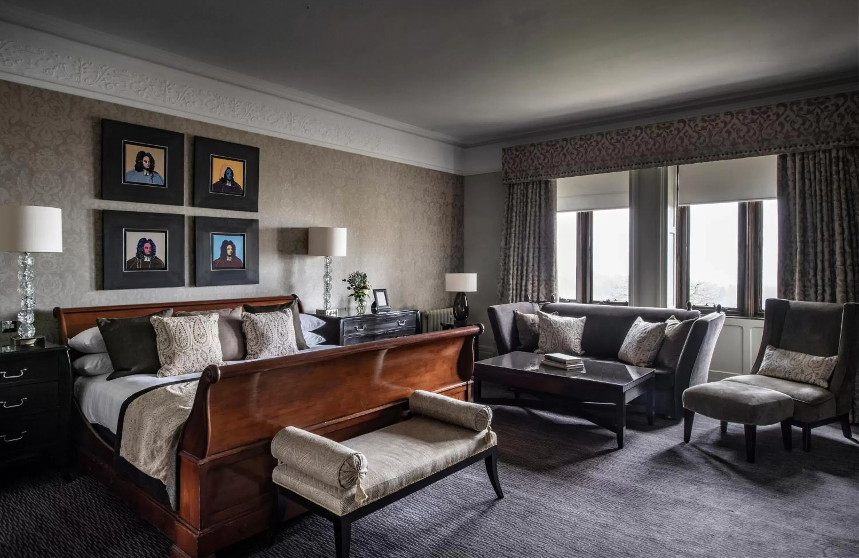 Bedroom, Seating Area in Nutfield Priory Hotel & Spa