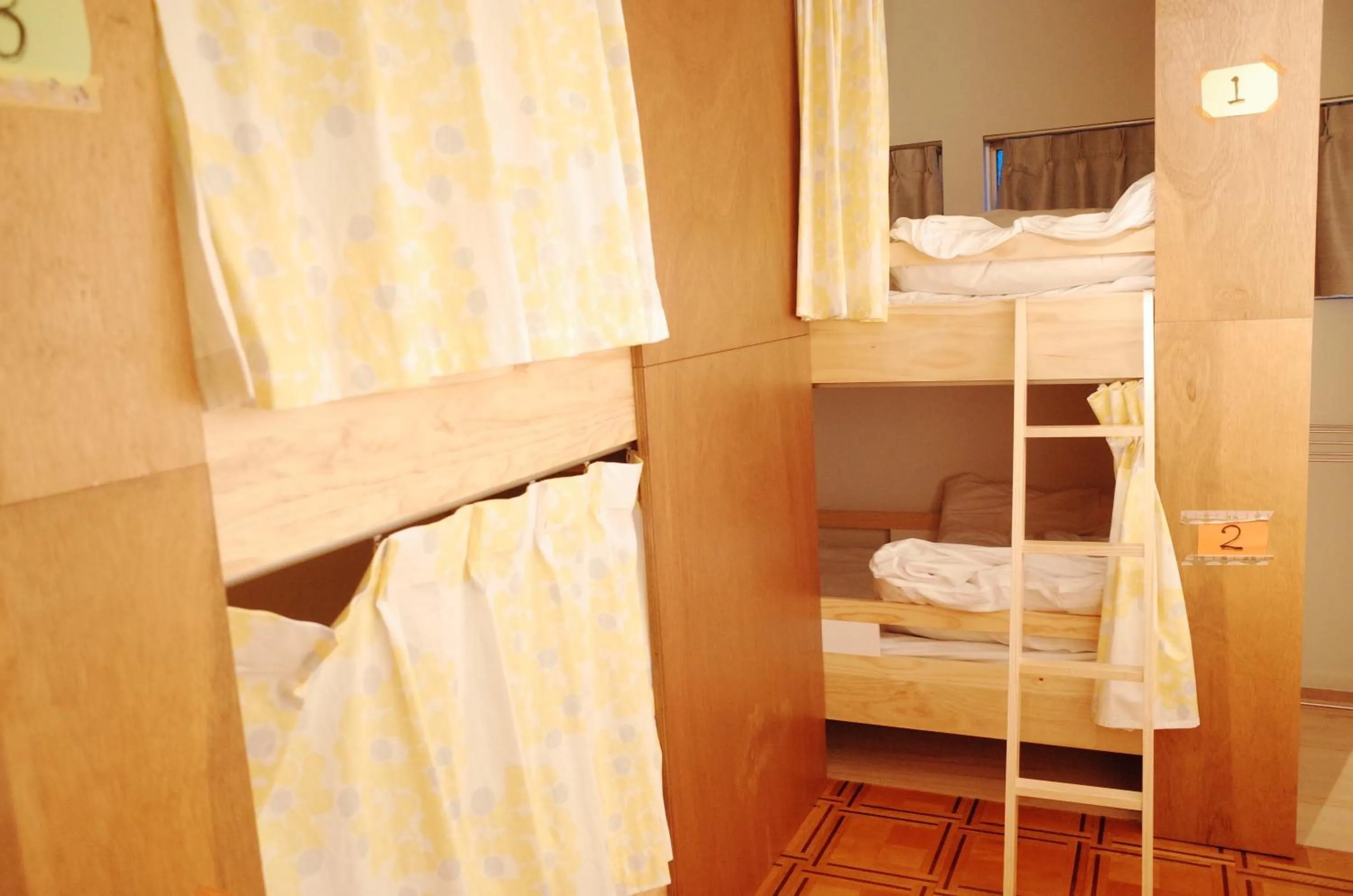 Decorative detail, Bed in Sheena To Ippei