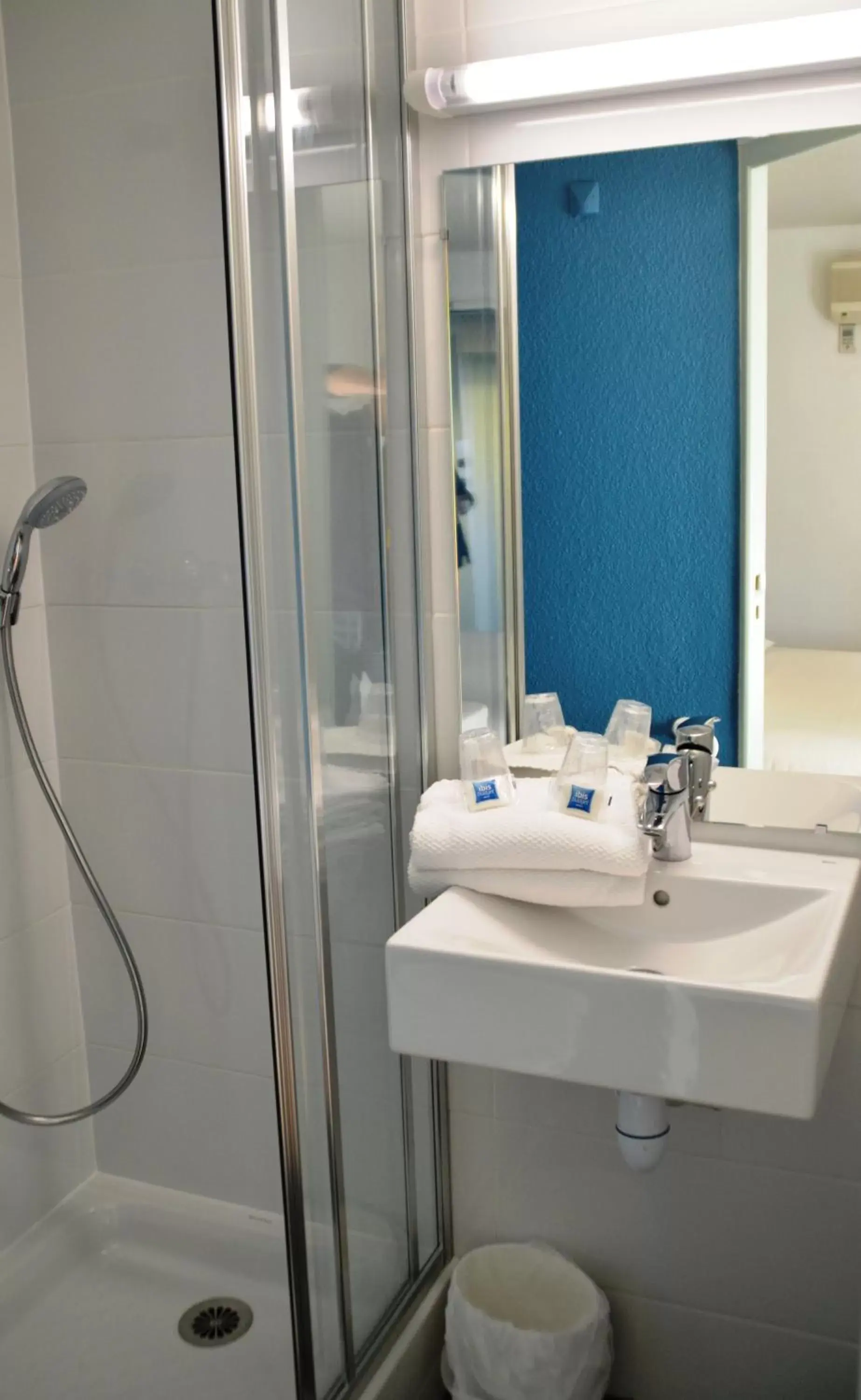 Shower, Bathroom in Ibis Budget Hyères