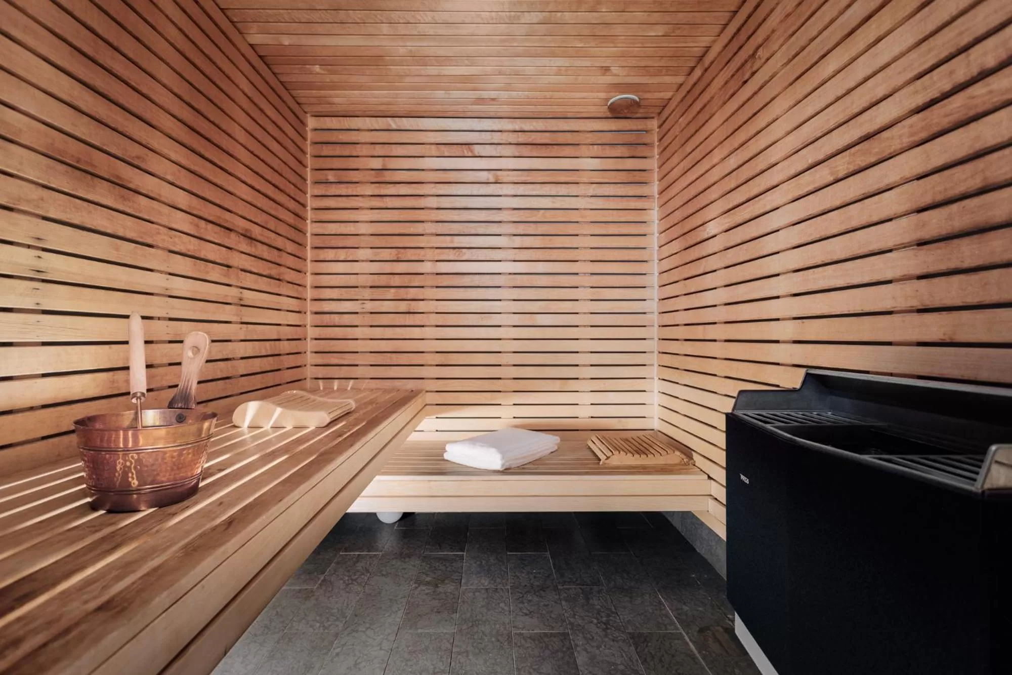 Sauna in Miss Clara by Nobis, Stockholm, a Member of Design Hotels