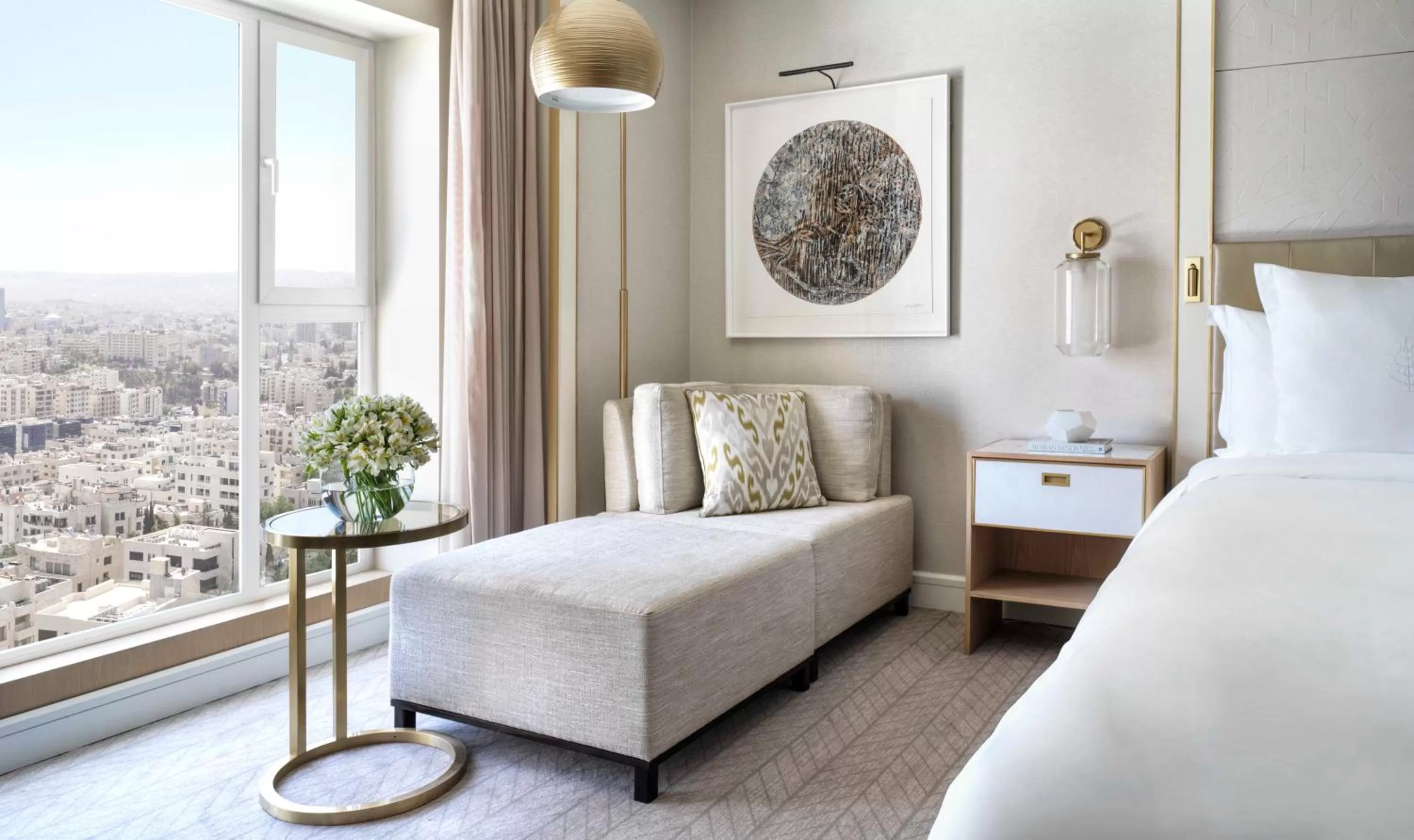 View (from property/room), Bed in Four Seasons Hotel Amman