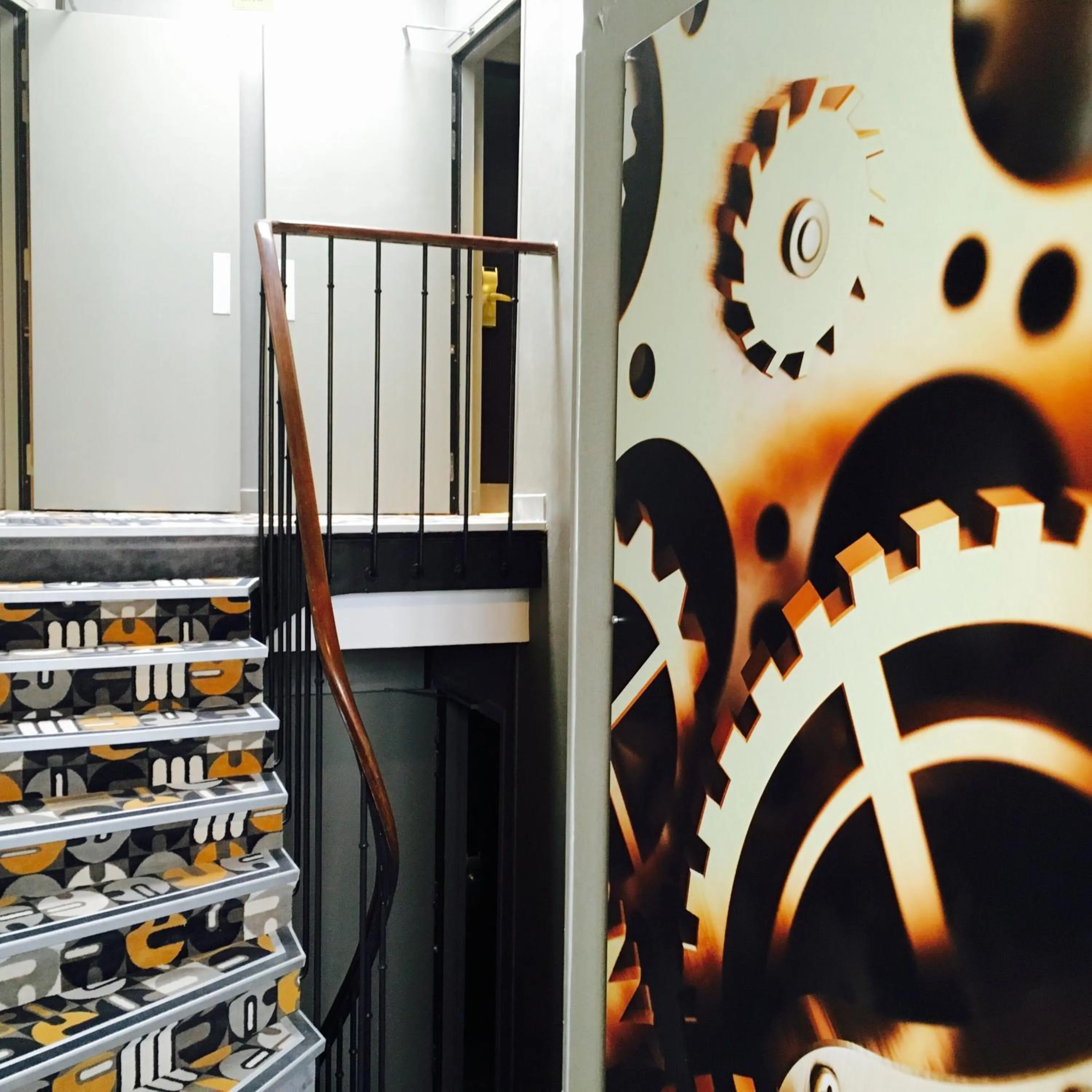 Decorative detail in ibis Styles Paris Mairie De Clichy