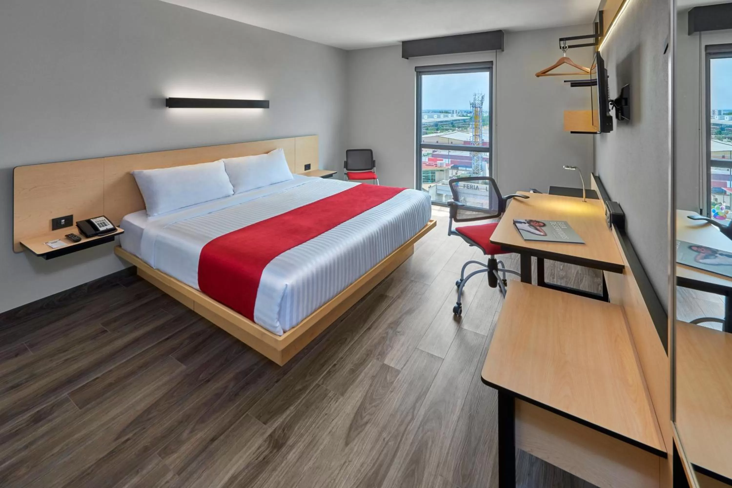 Bedroom, Bed in City Express Plus by Marriott Leon Centro de Convenciones