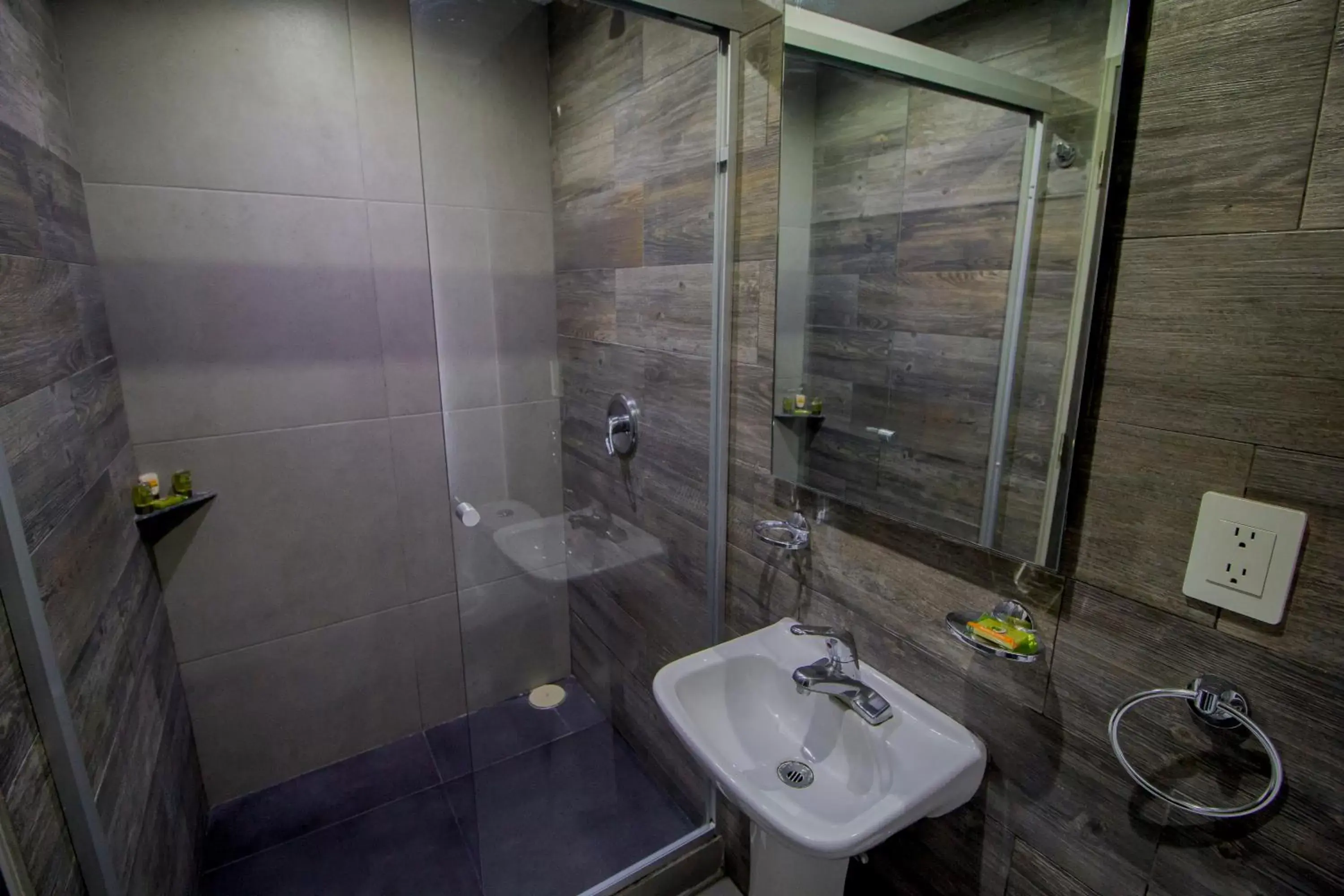 Shower, Bathroom in Hotel Flamingo Merida
