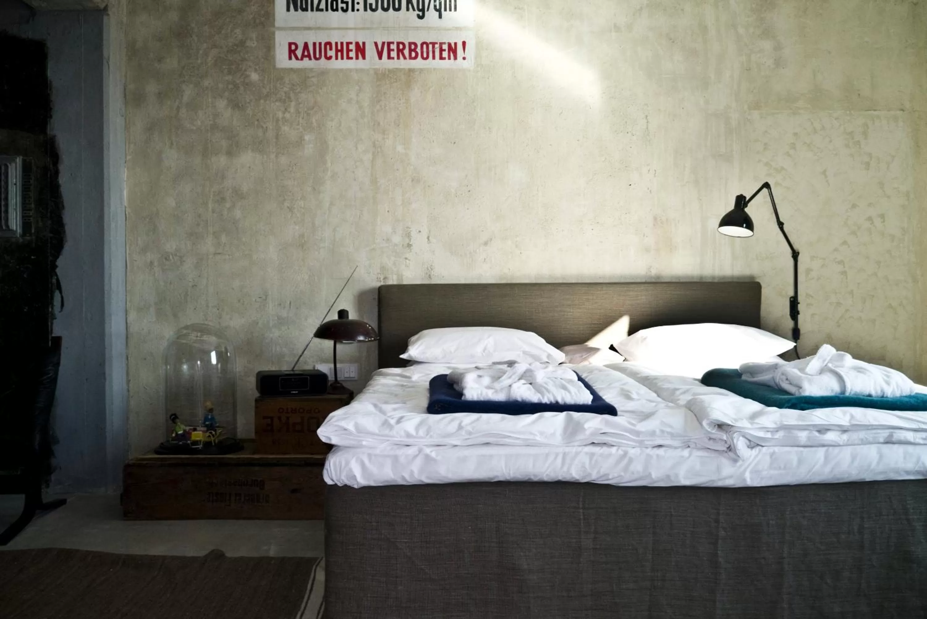 Bed in Speicher7 Hotel