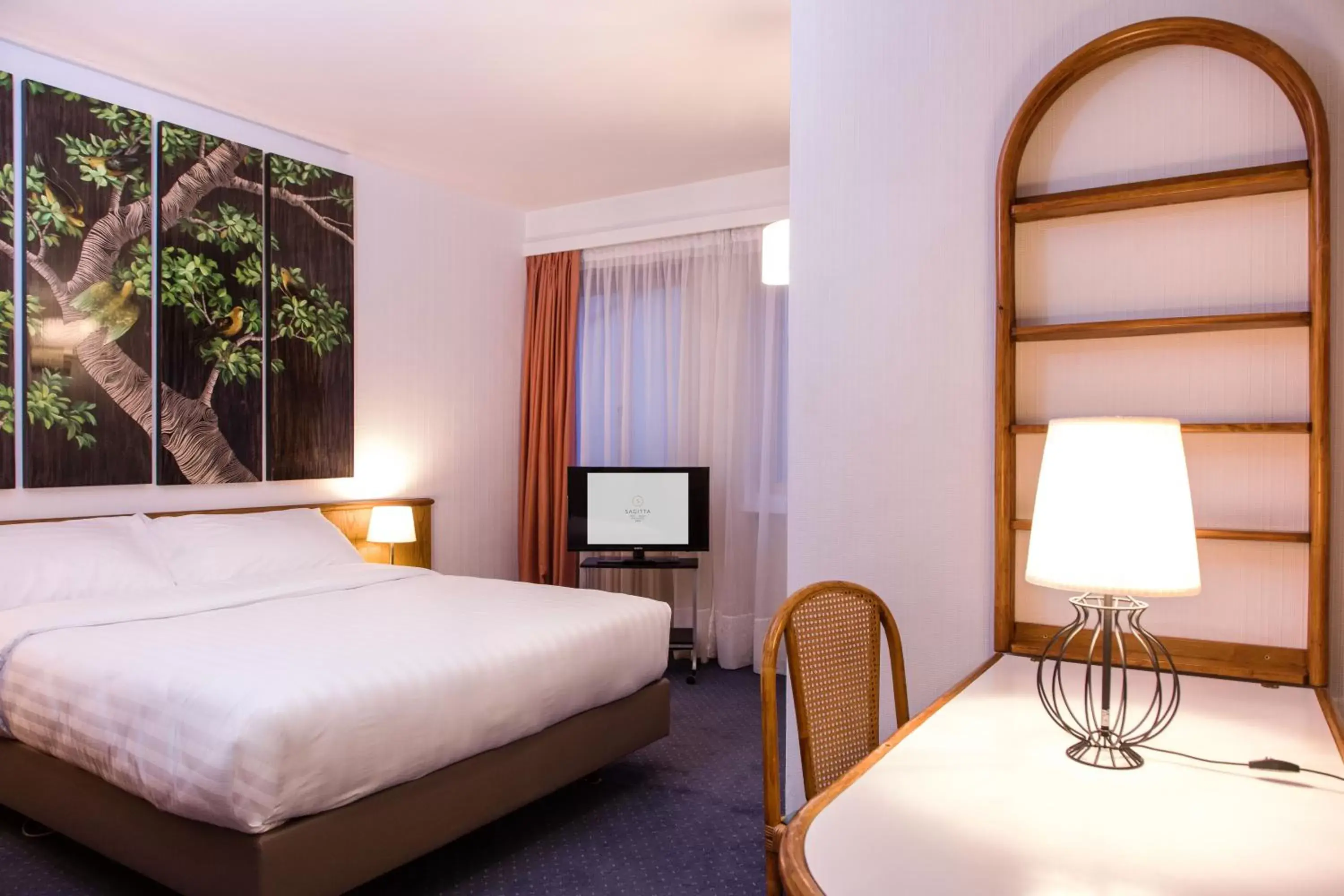 Bedroom, Bed in Hotel Sagitta