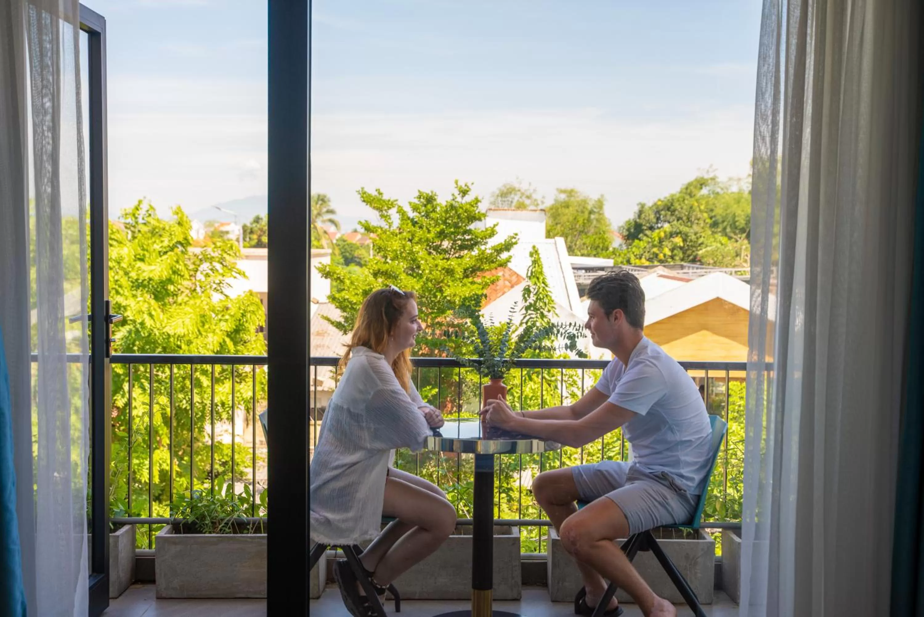 Balcony/Terrace in Hoianese Pool & Sunset Hotel - Cultural Experiential Hotel