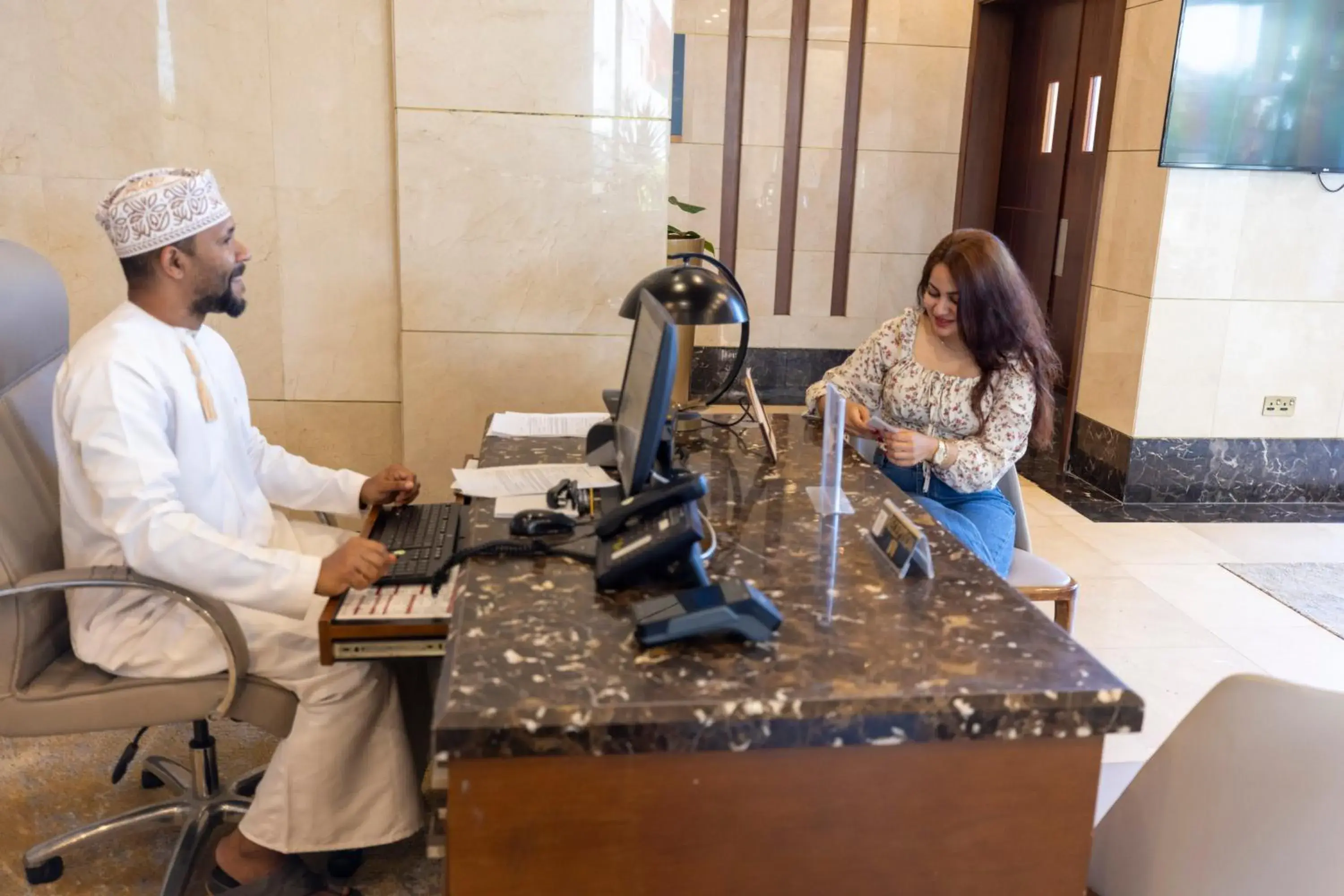 Lobby or reception in Millennium Resort Salalah