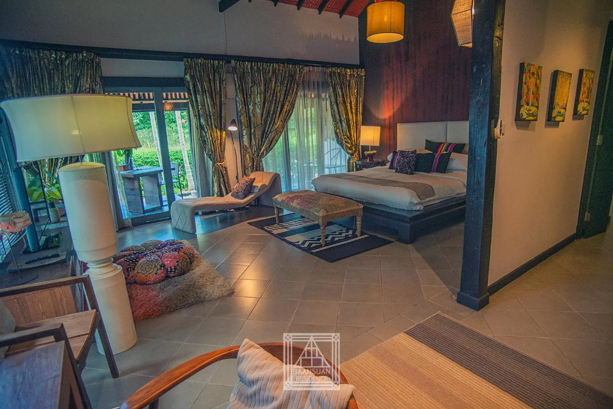 Living room, Bed in Baan Suan Residence เฮือนพักบ้านสวน Living room, Bed in Baan Suan Residence เฮือนพักบ้านสวน