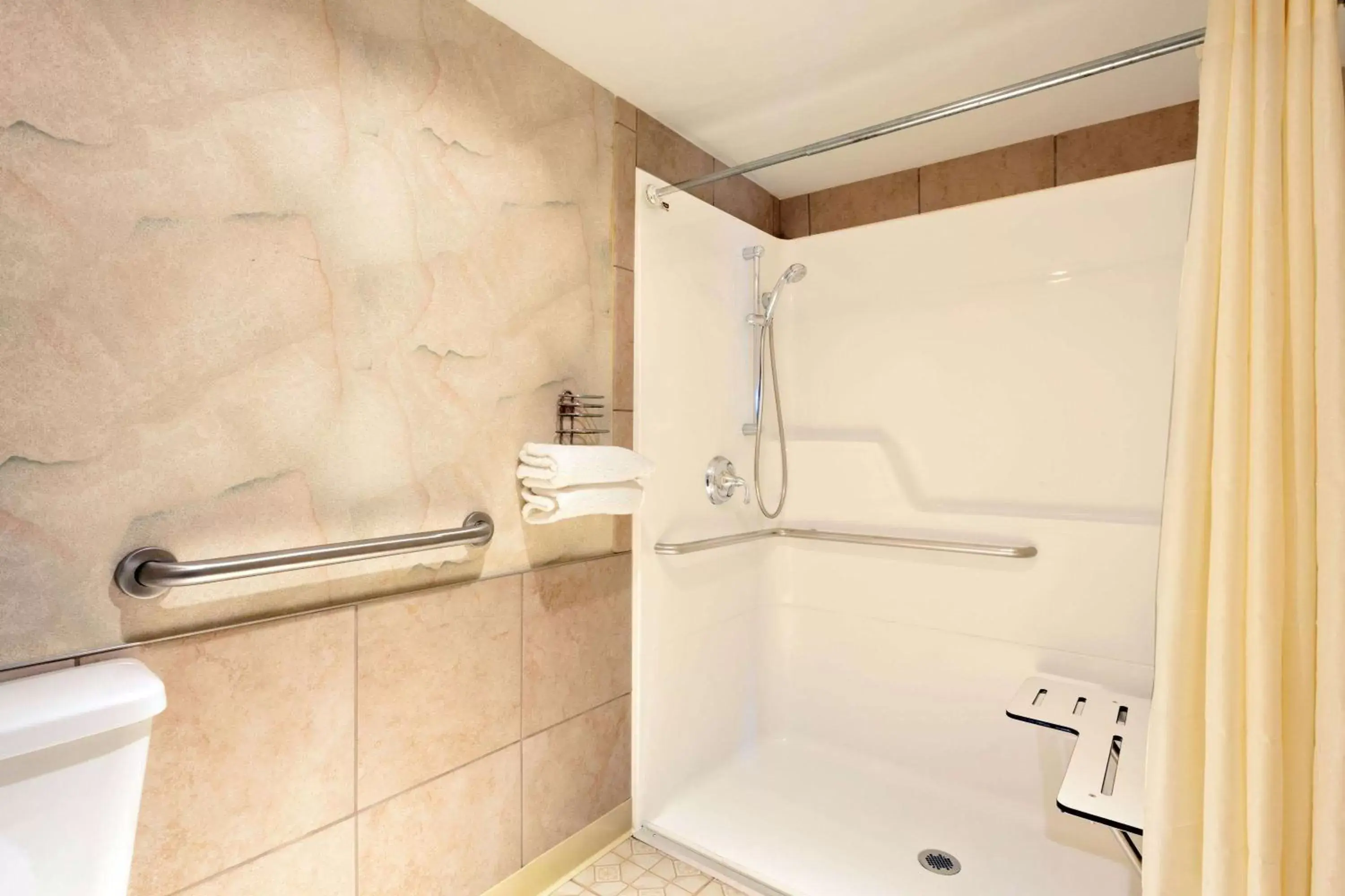 Shower, Bathroom in Days Inn by Wyndham Seatac Airport