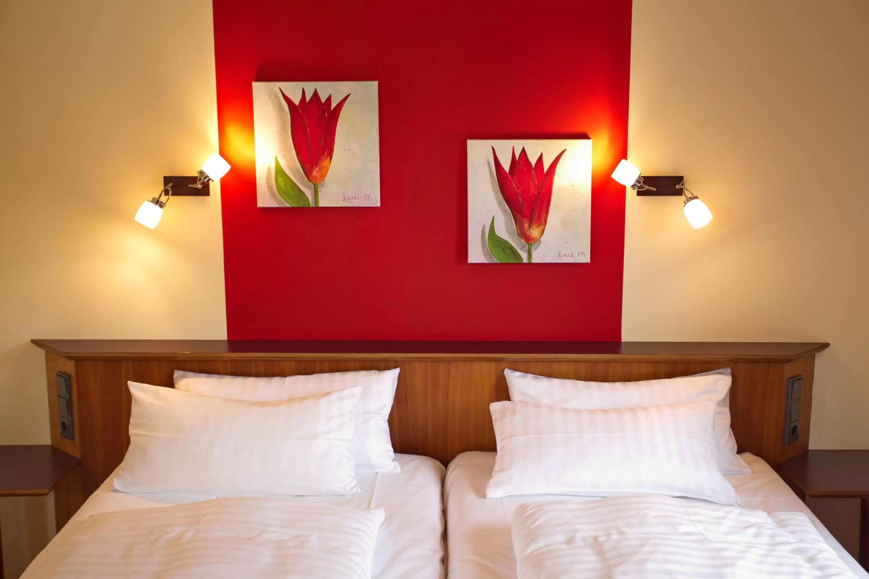 Bed in Hotel Deutsches Haus