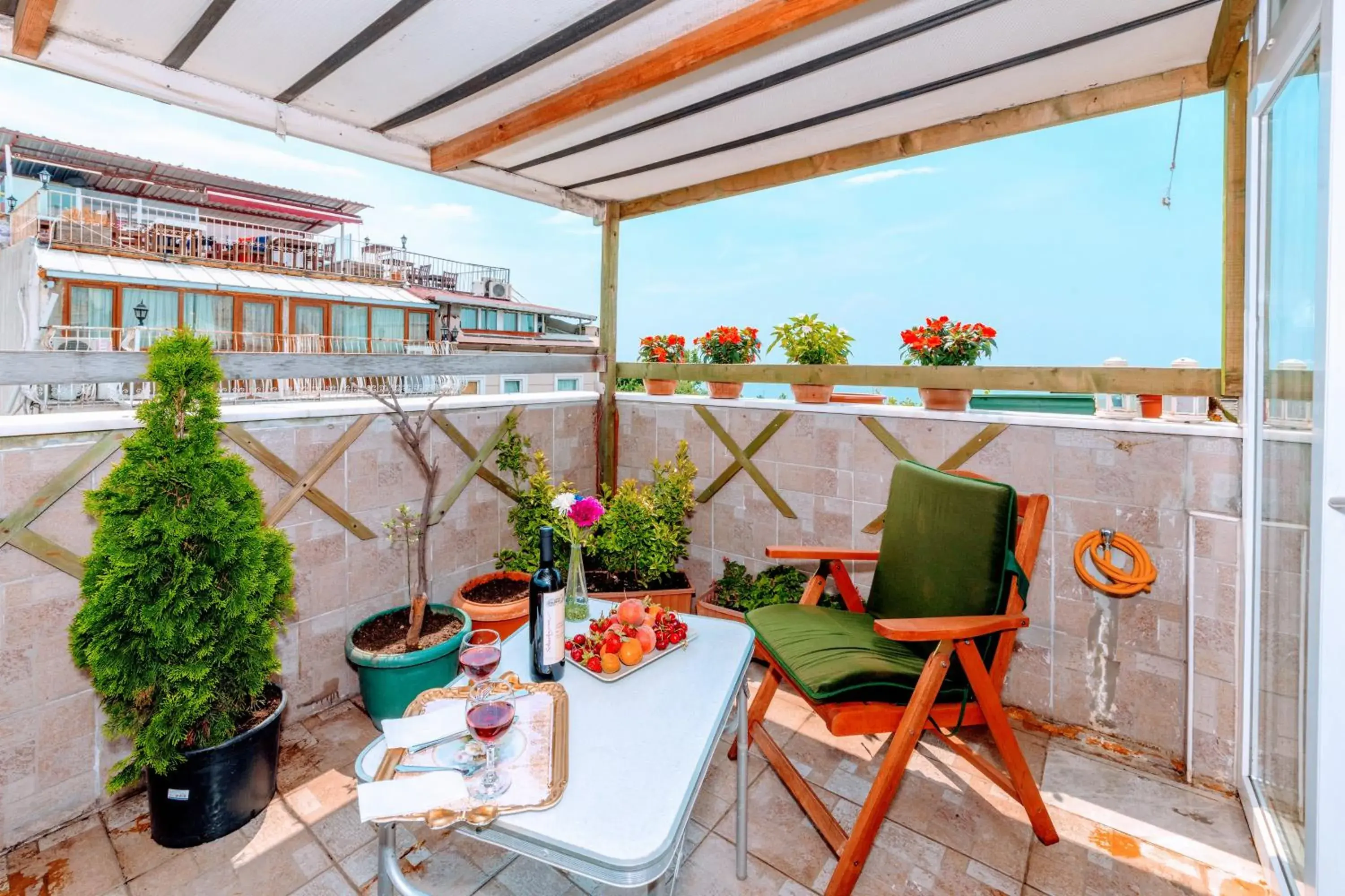 Balcony/Terrace in Walnut Shell Hotel Sultanahmet