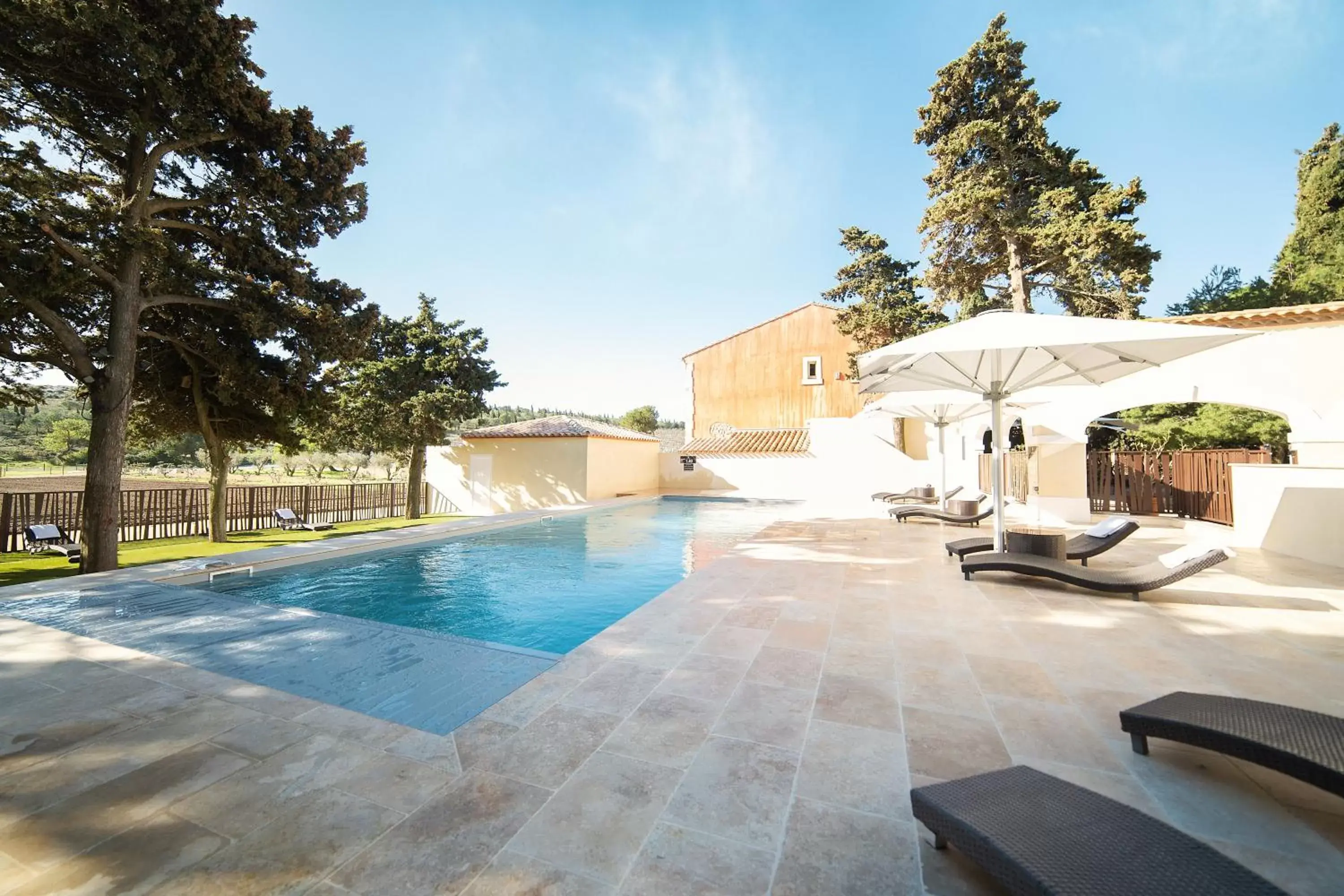 Day, Swimming Pool in Château L'Hospitalet Wine Resort Beach & Spa