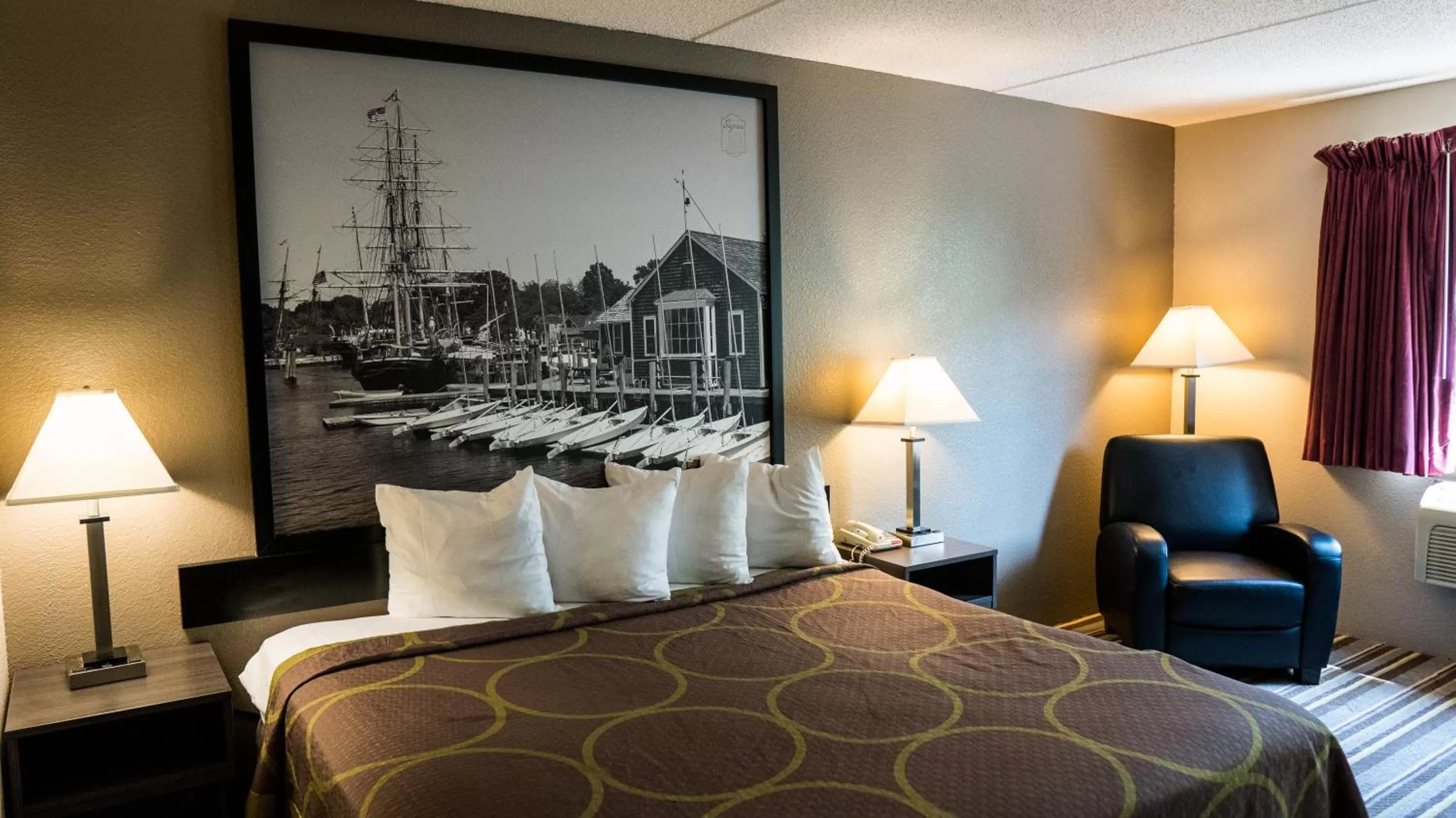 Bed in Super 8 by Wyndham Groton