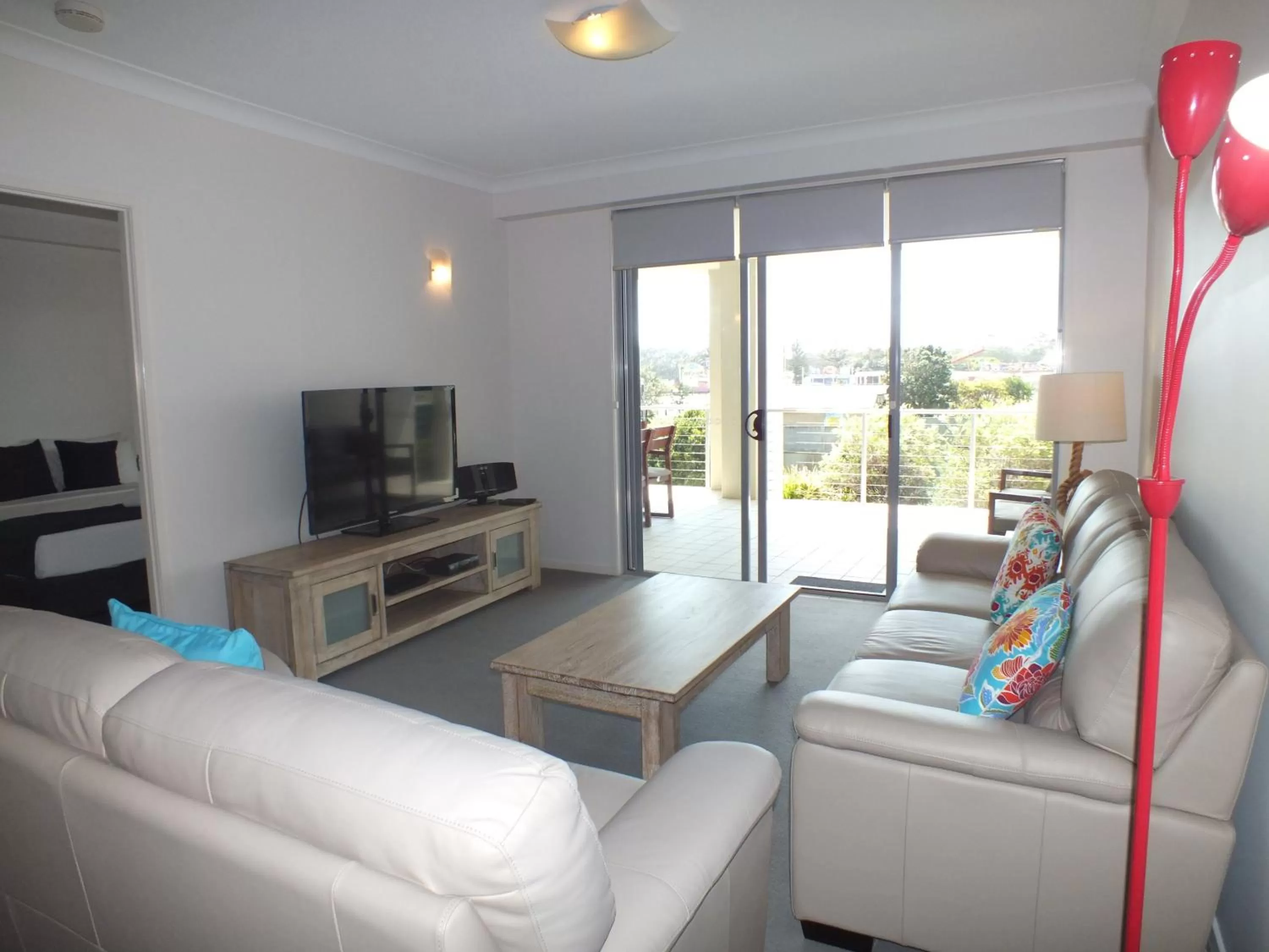 Living room in Pacific Marina Apartments