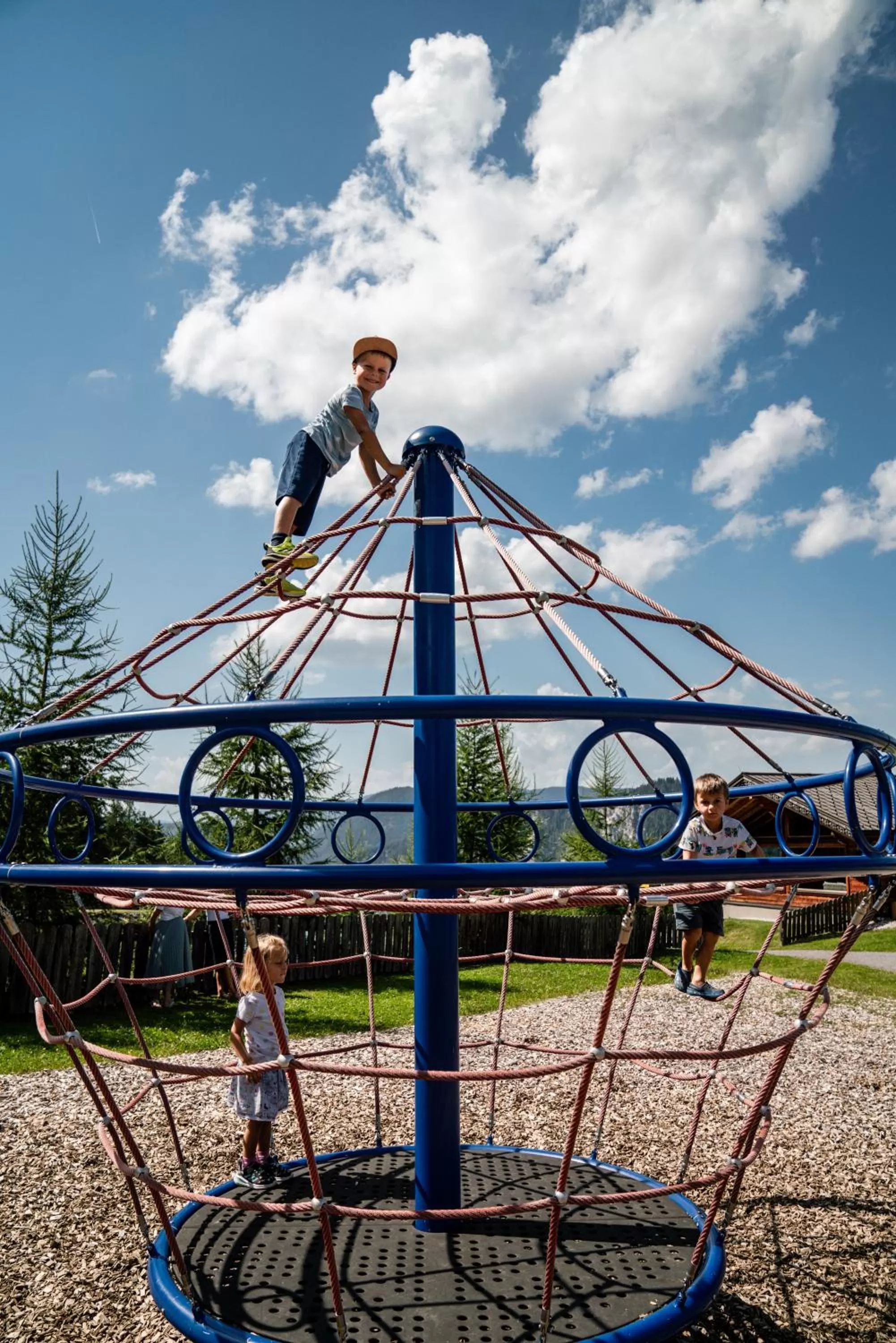 Children play ground in Almwelt Austria