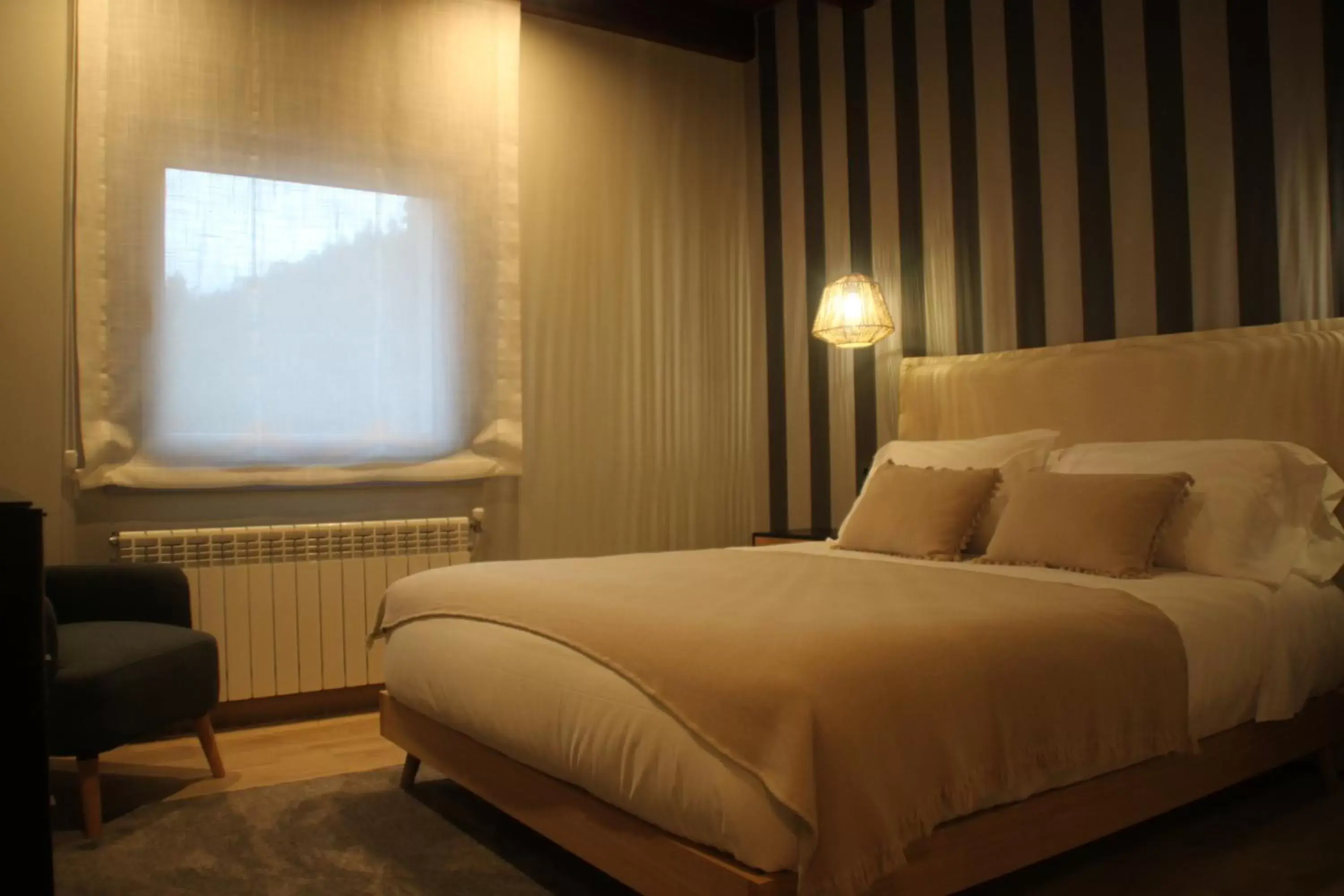 Bedroom, Bed in Hotel a Ecogranxa