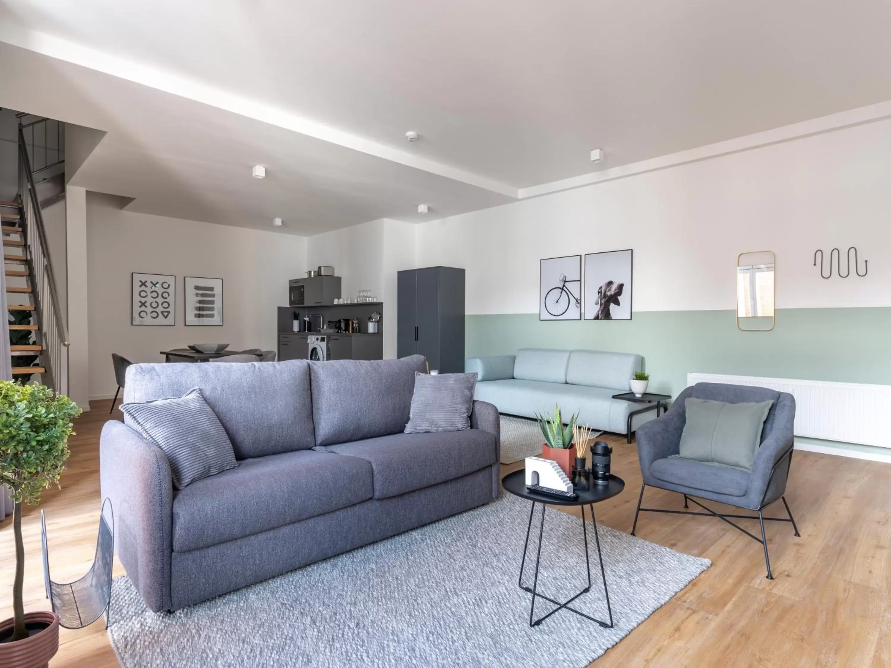 Living room in Limehome Erfurt Schmidtstedter Straße Living room in Limehome Erfurt Schmidtstedter Straße