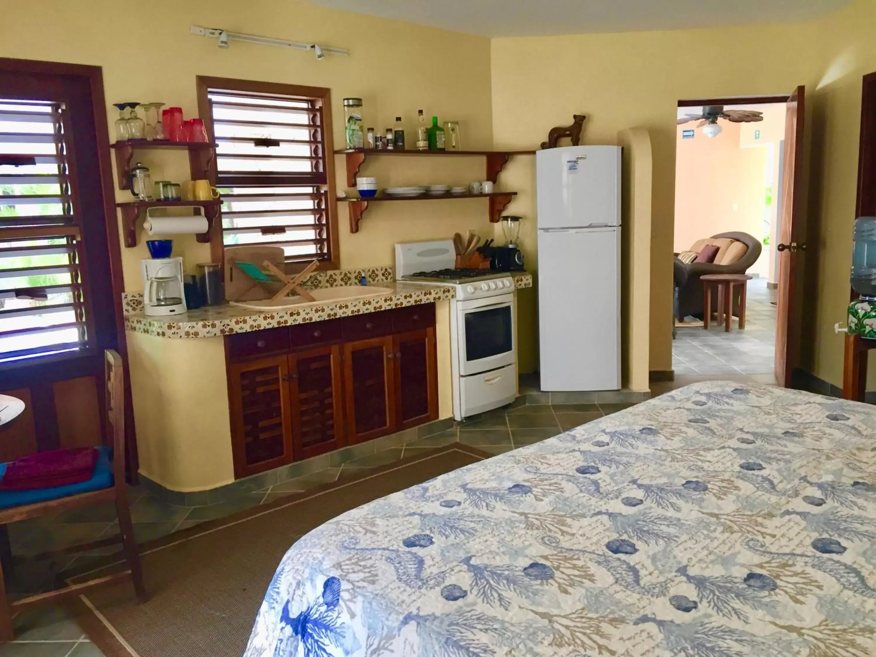 Kitchen/Kitchenette in Nah Uxibal Villa and Casitas