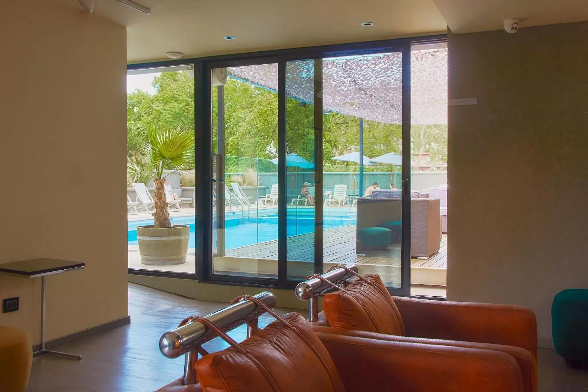 Pool View in Hotel Raices Aconcagua