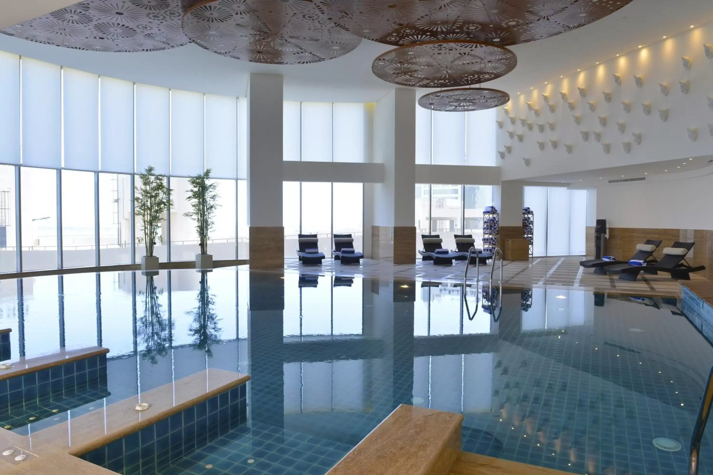 Swimming pool in Fraser Suites Diplomatic Area Bahrain Swimming pool in Fraser Suites Diplomatic Area Bahrain