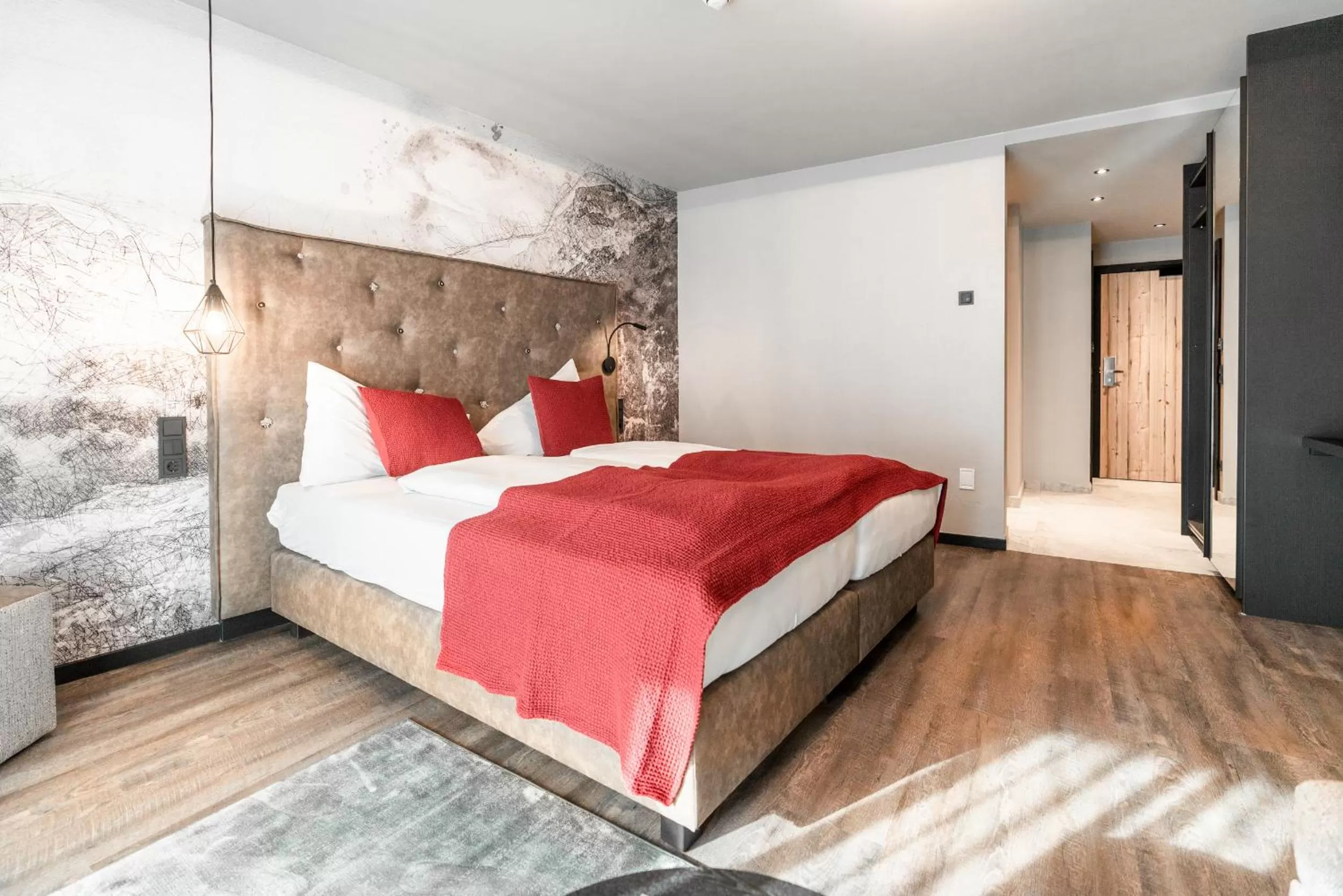 Bedroom, Bed in Hotel Astrid - Ski In - Ski Out