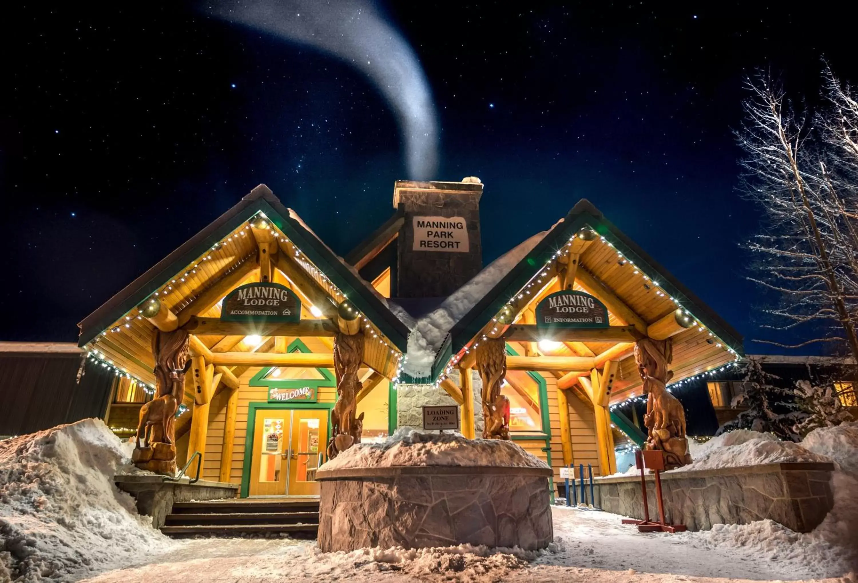 Property building, Winter in Manning Park Resort