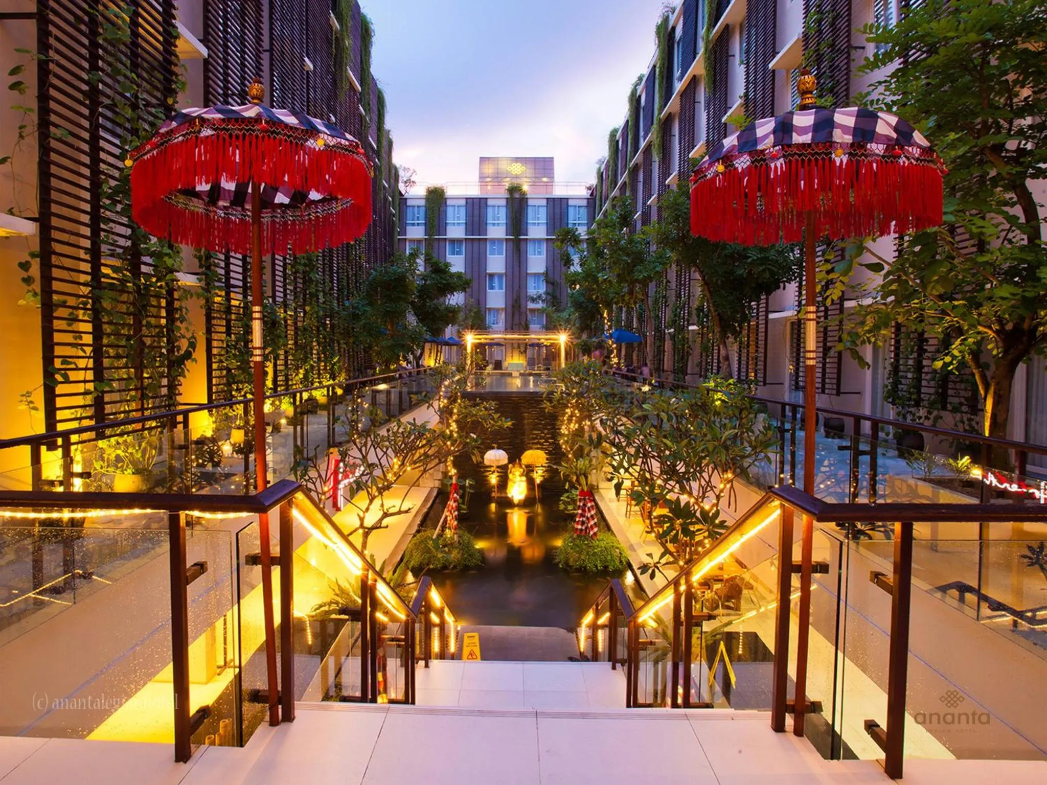 Text overlay in Ananta Legian Hotel