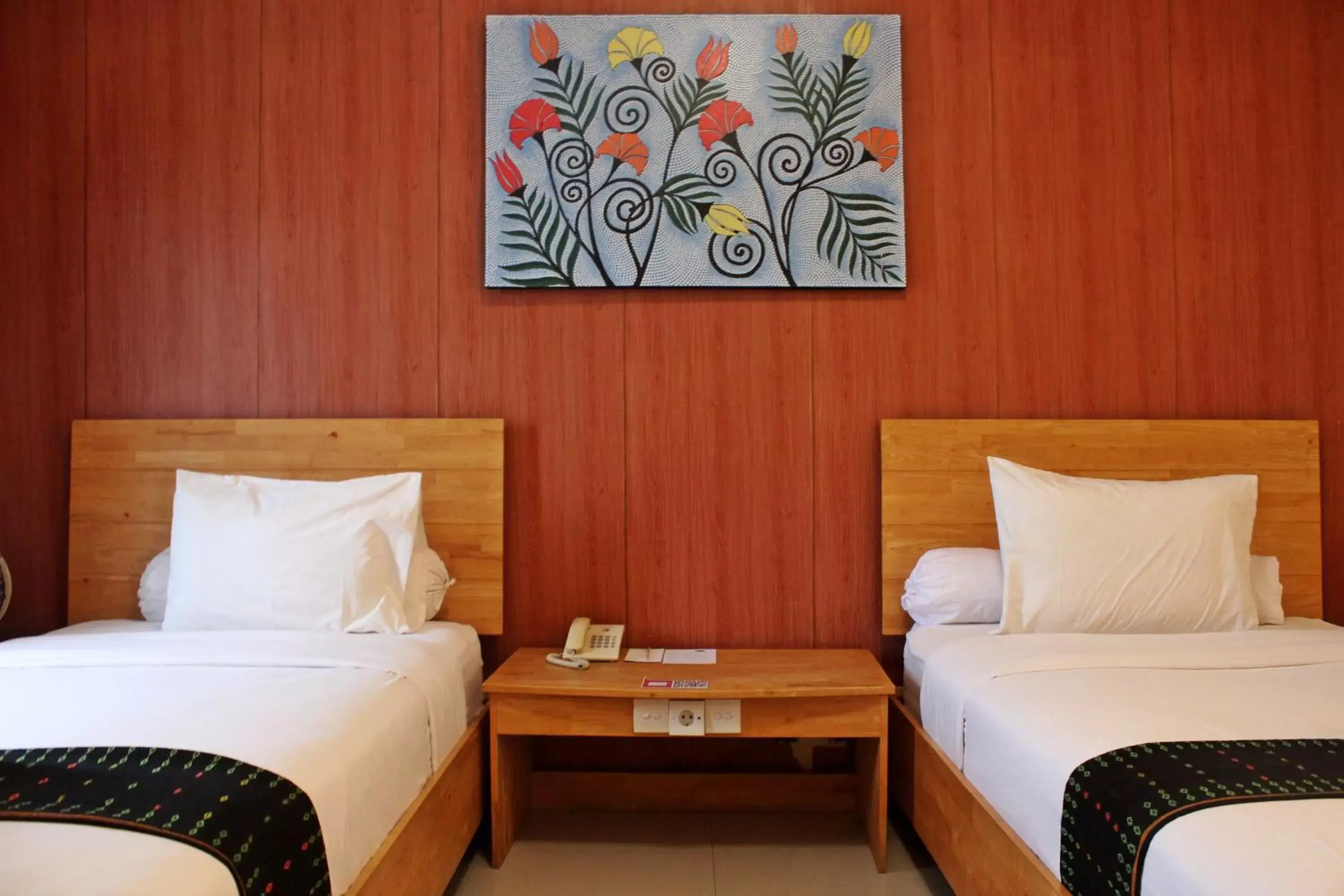 Bed in Exotic Komodo Hotel