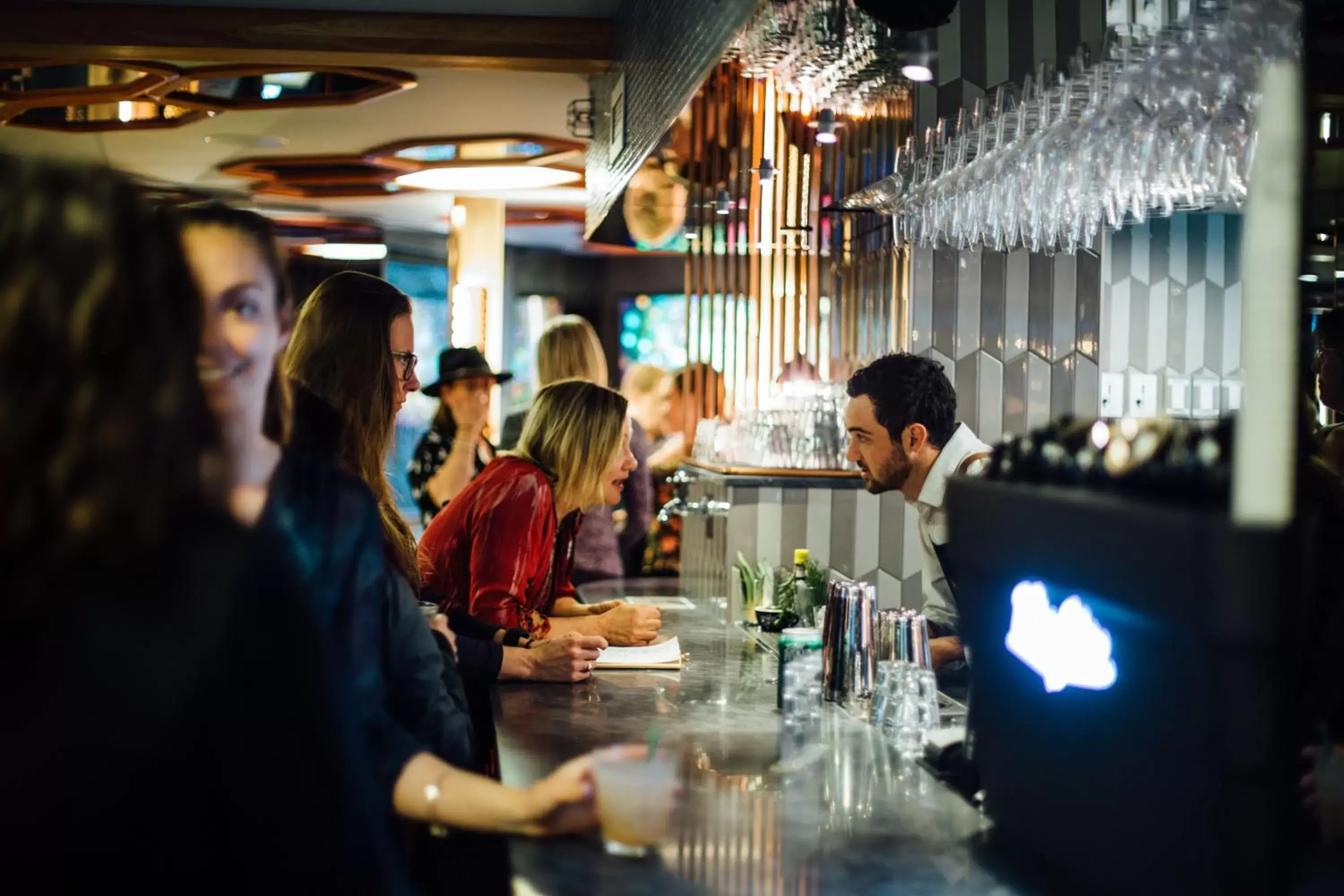 Lounge or bar in Pangea Pod Hotel