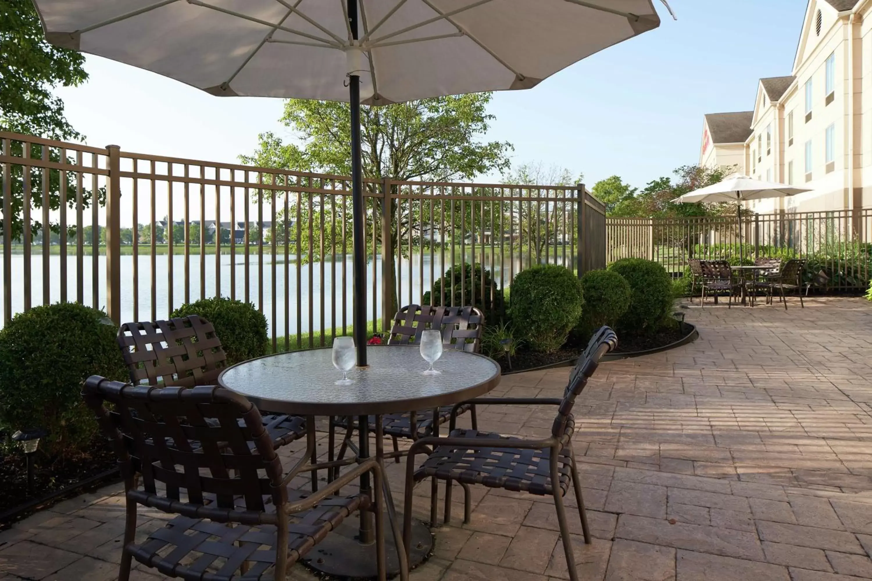 Patio in Hilton Garden Inn Evansville