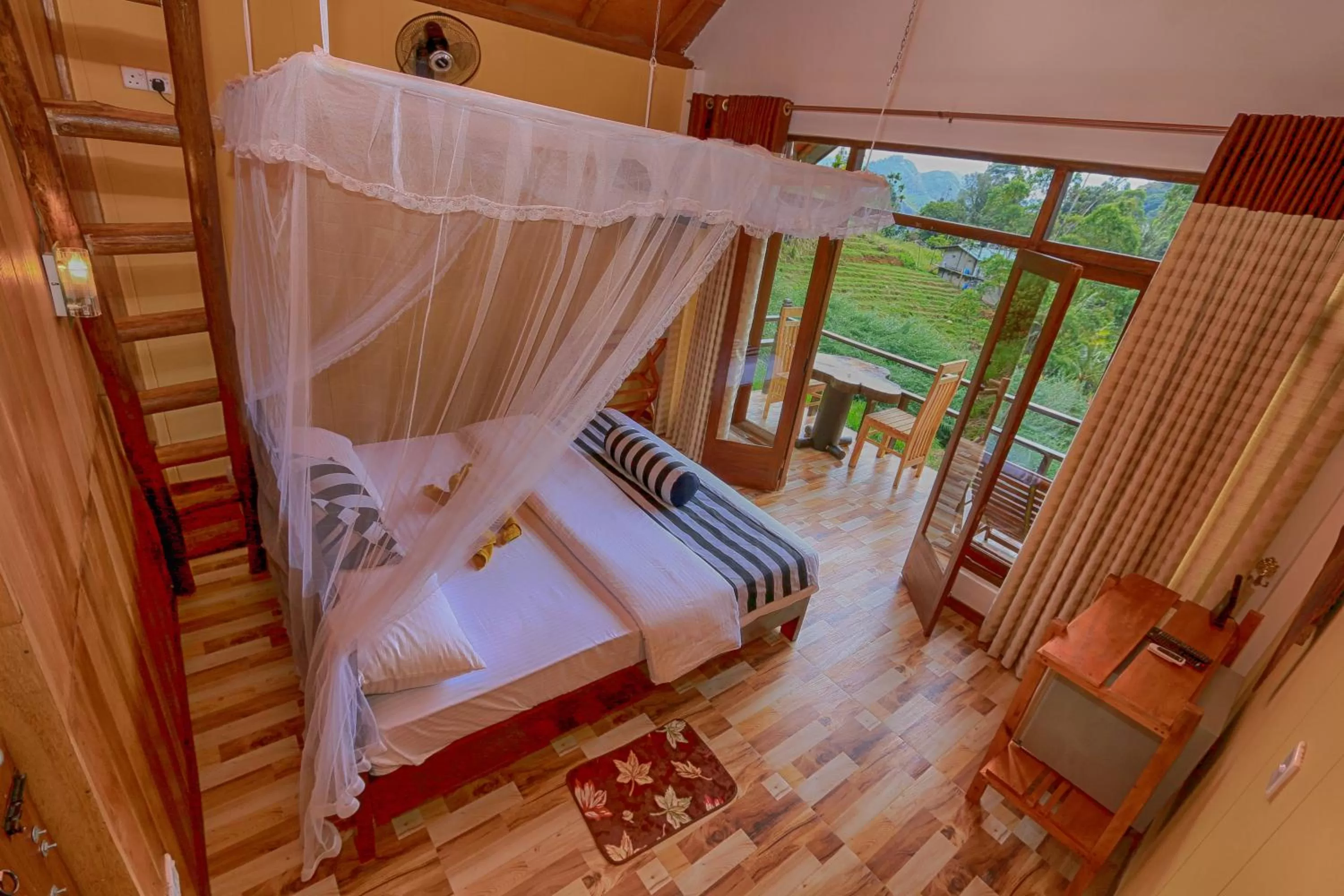 Bedroom, Bed in Ella 100 View Cottage