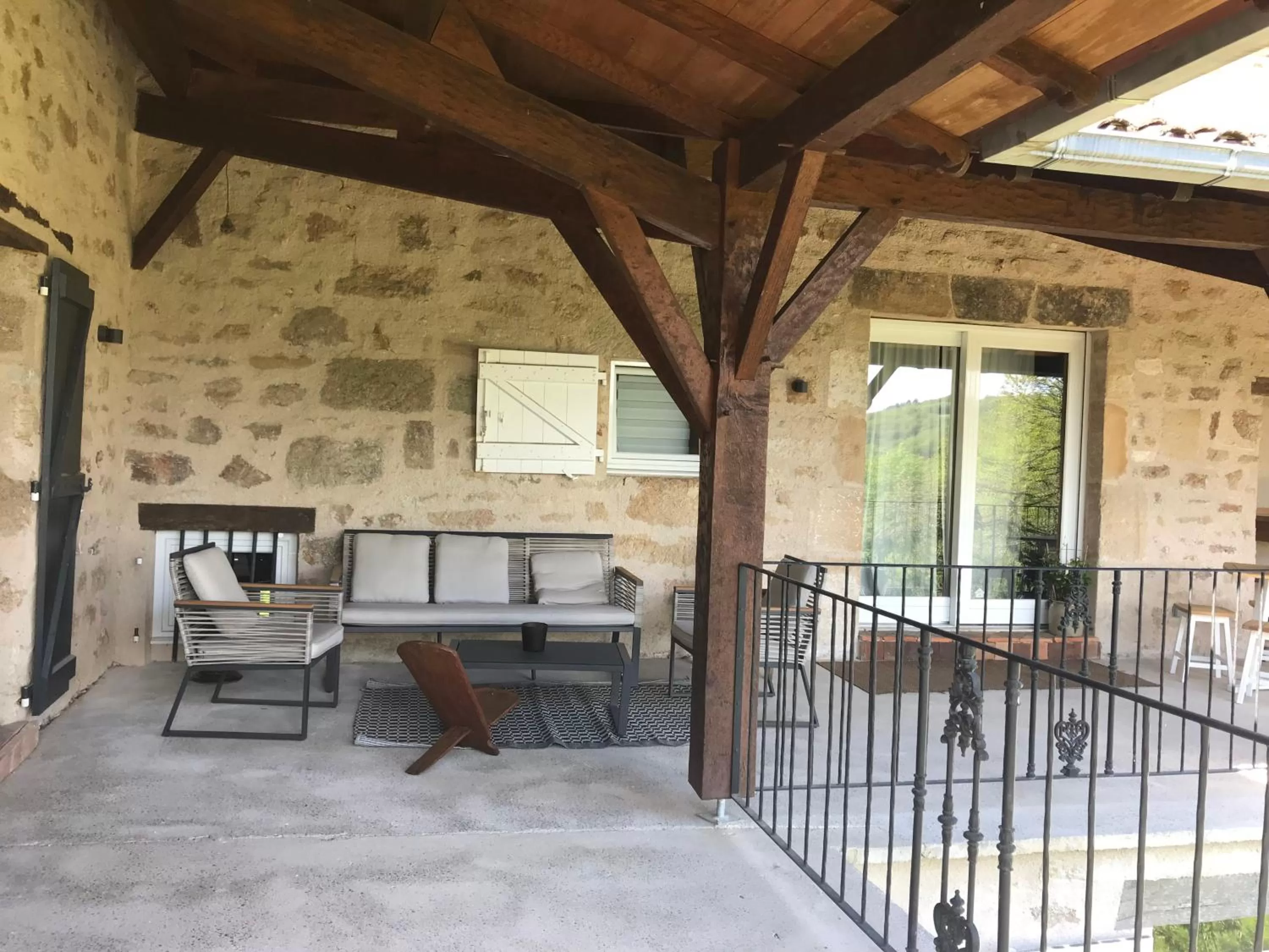 Patio in Château de Bataillé