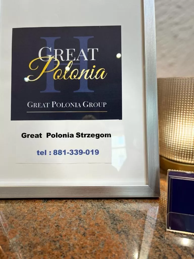 Logo/Certificate/Sign in Great Polonia Strzegom City Center