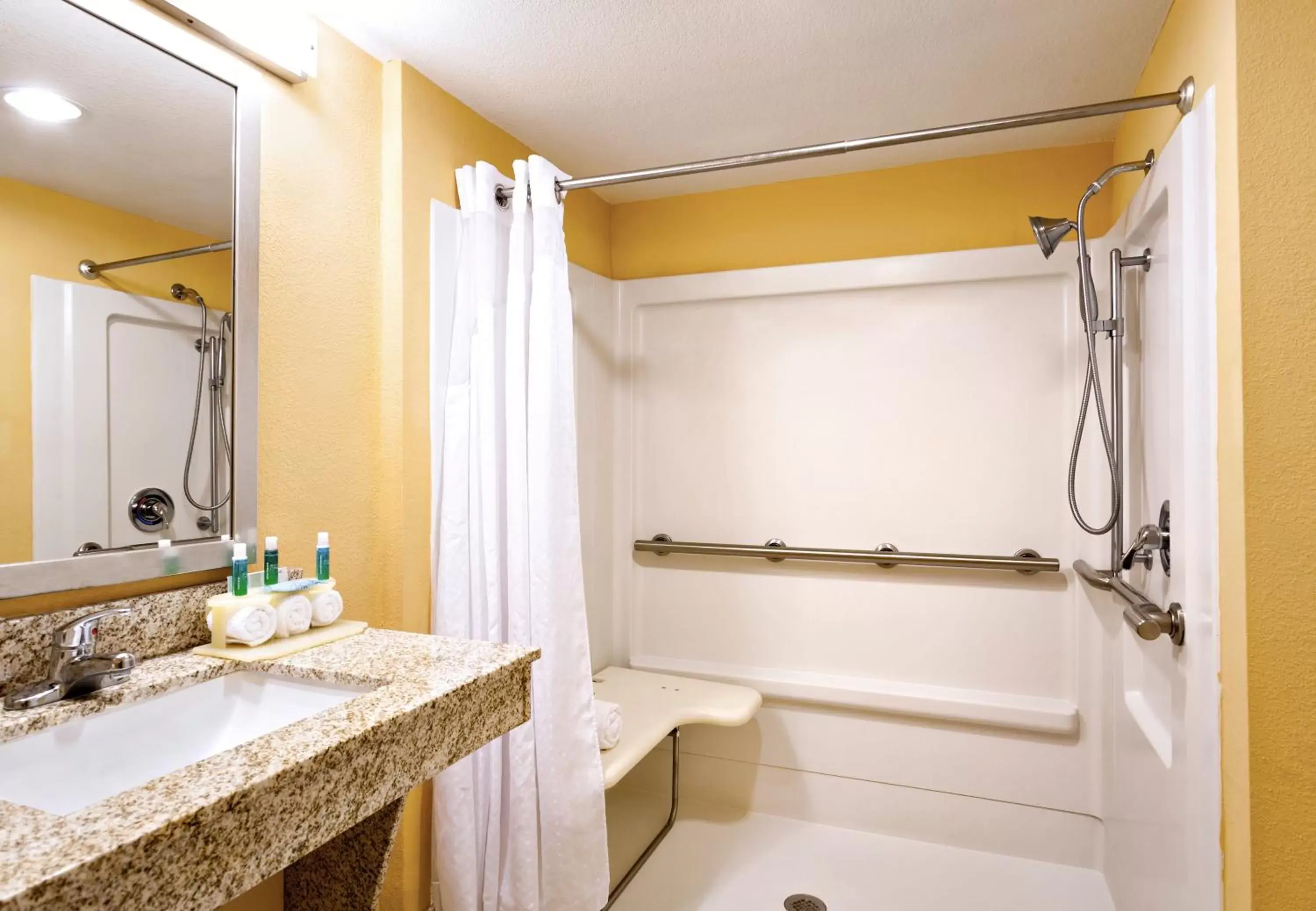 Bathroom in Holiday Inn Express & Suites Oceanfront Daytona Beach Shores, an IHG Hotel