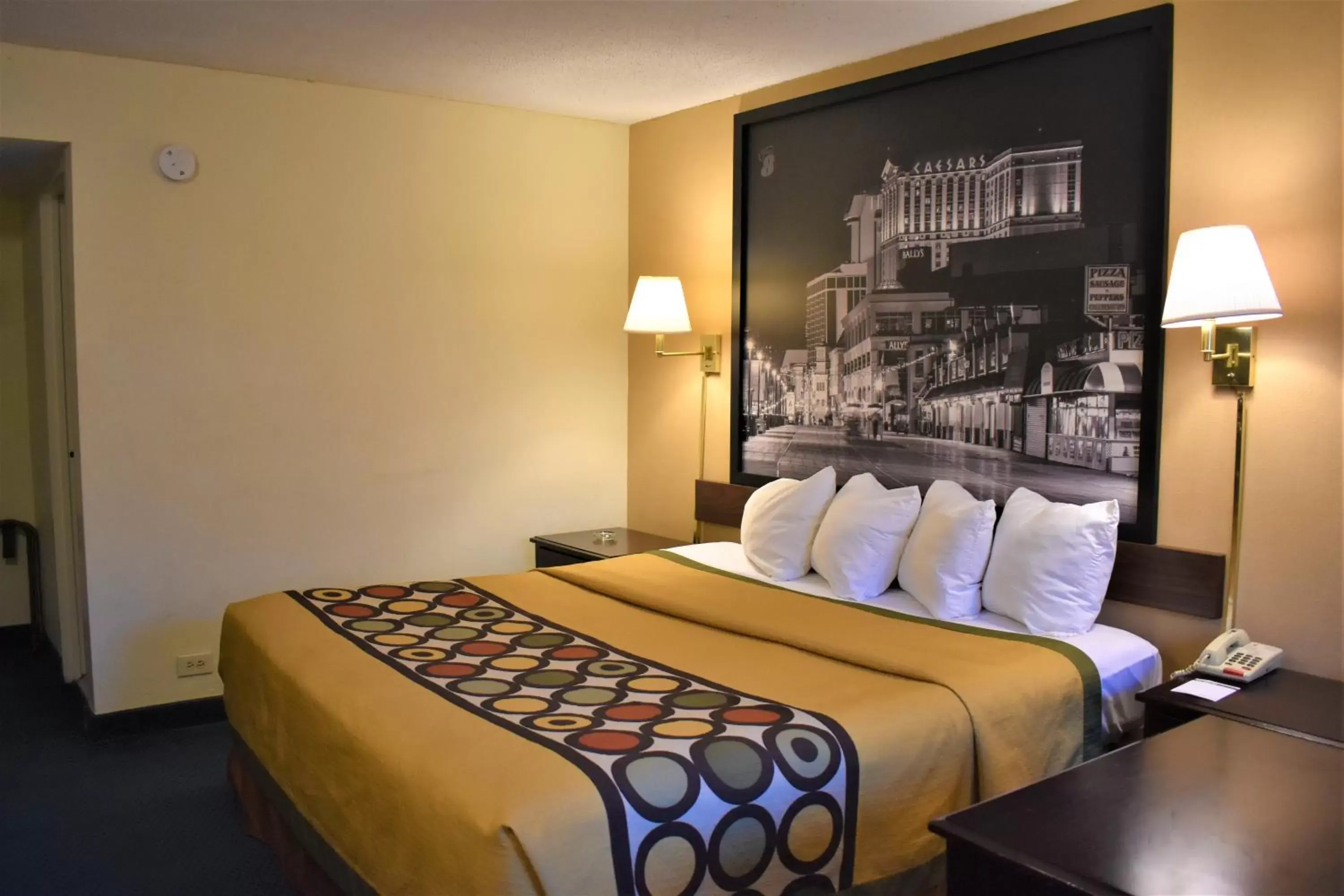 Bed in Super 8 by Wyndham Atlantic City