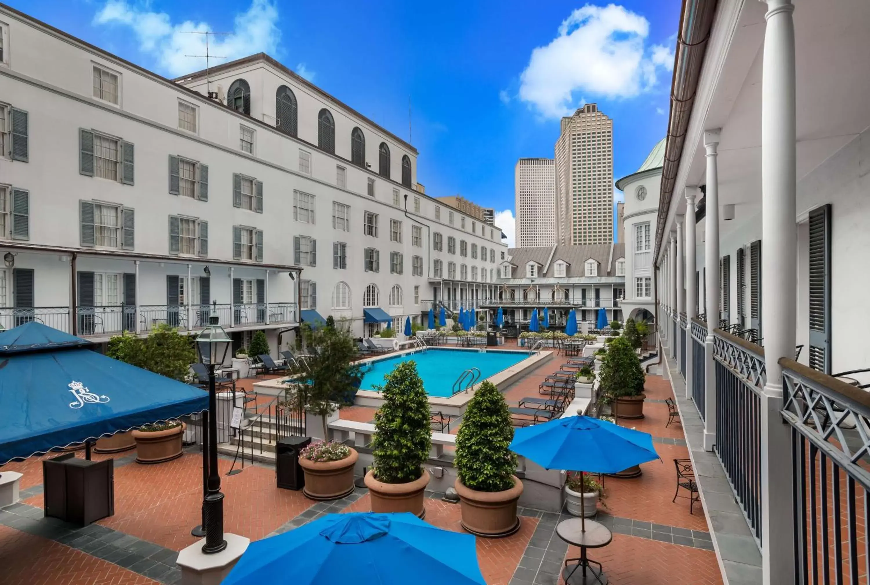 Pool View in The Royal Sonesta New Orleans