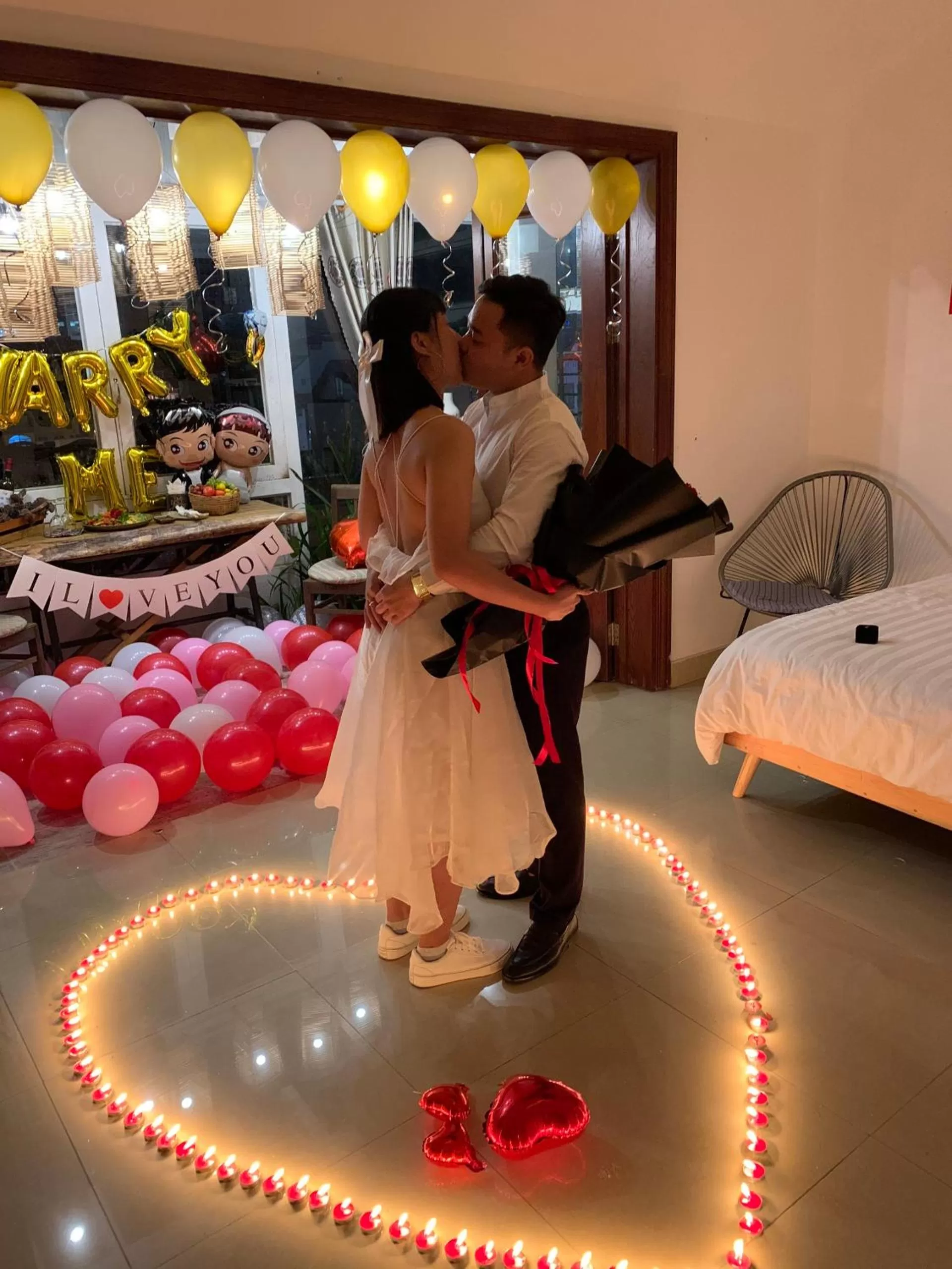 Bed in Hotel Làng Kò Hơ