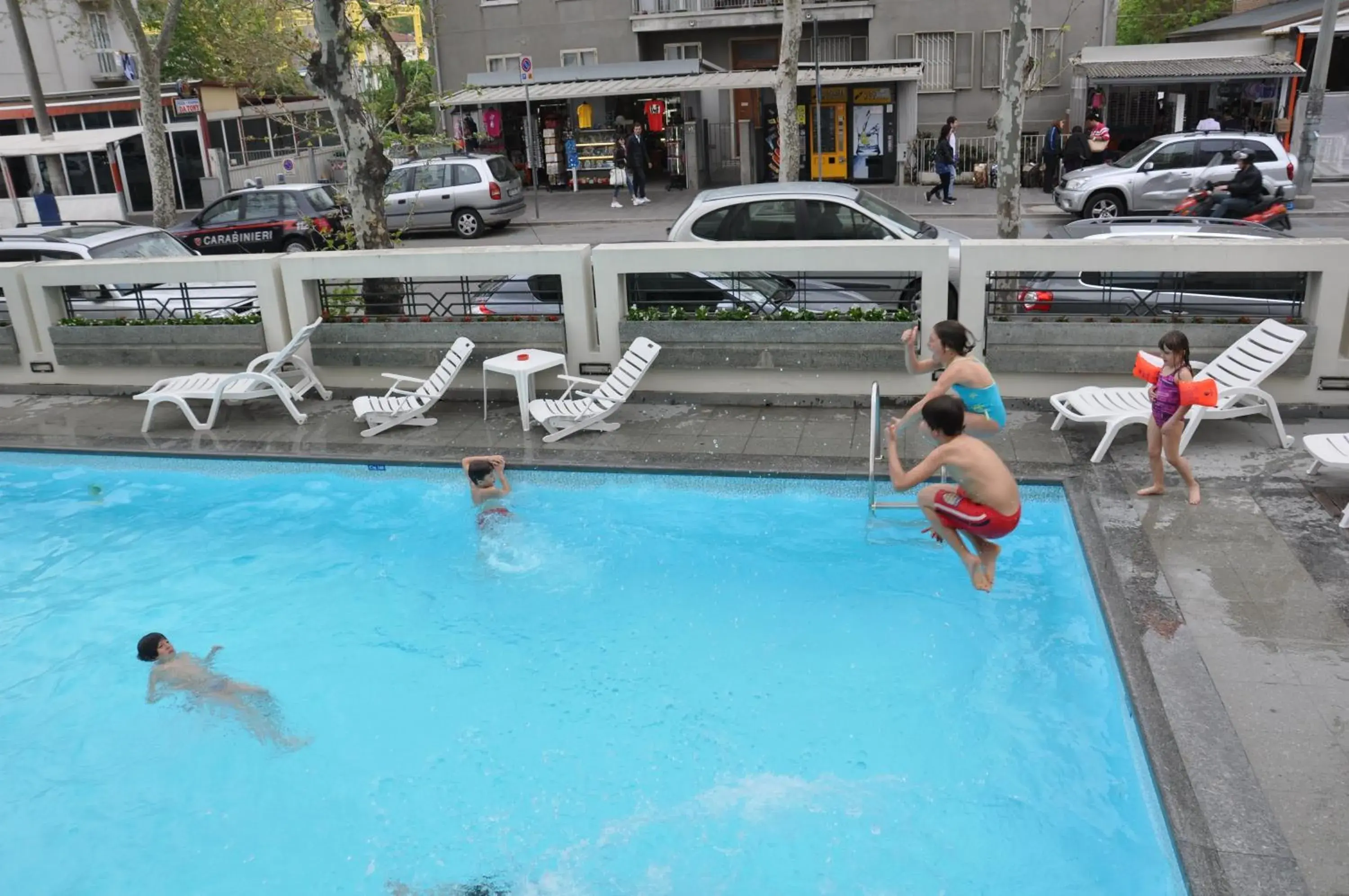 People, Swimming Pool in Hotel Nord Est