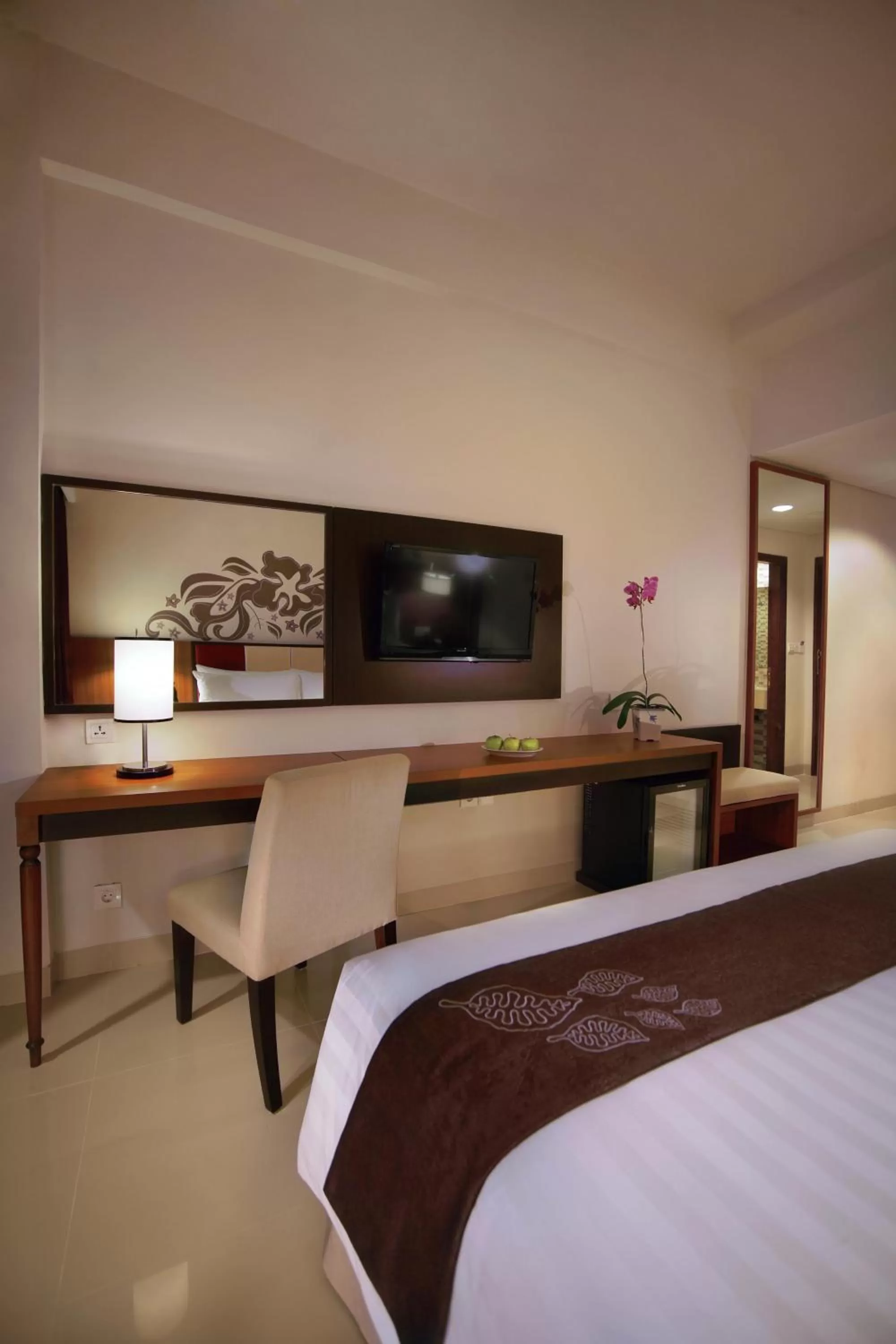 Decorative detail, Bed in Aston Bojonegoro City Hotel