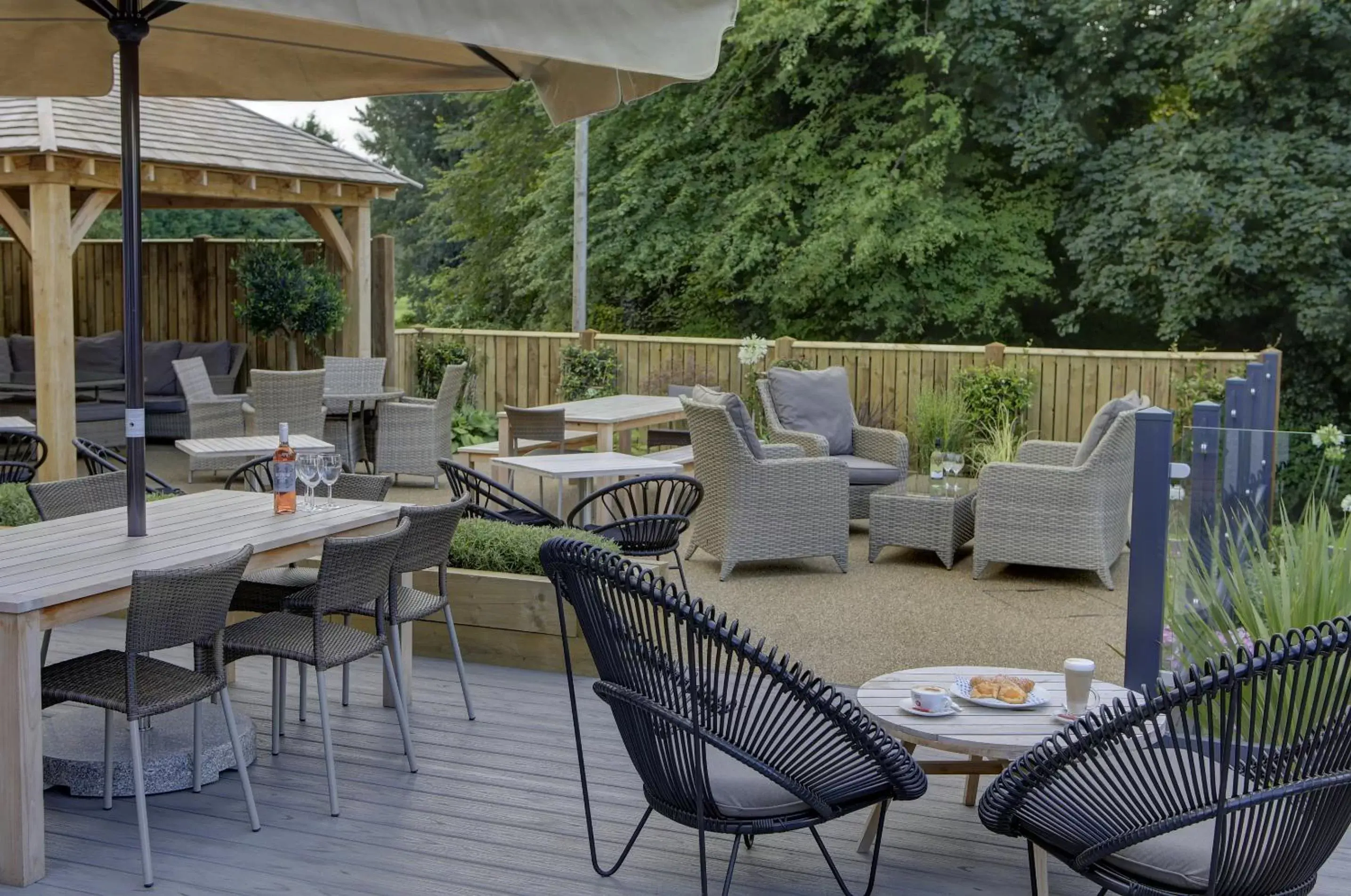 Balcony/Terrace, Restaurant/Places to Eat in Best Western Plus Ullesthorpe Court Hotel & Golf Club