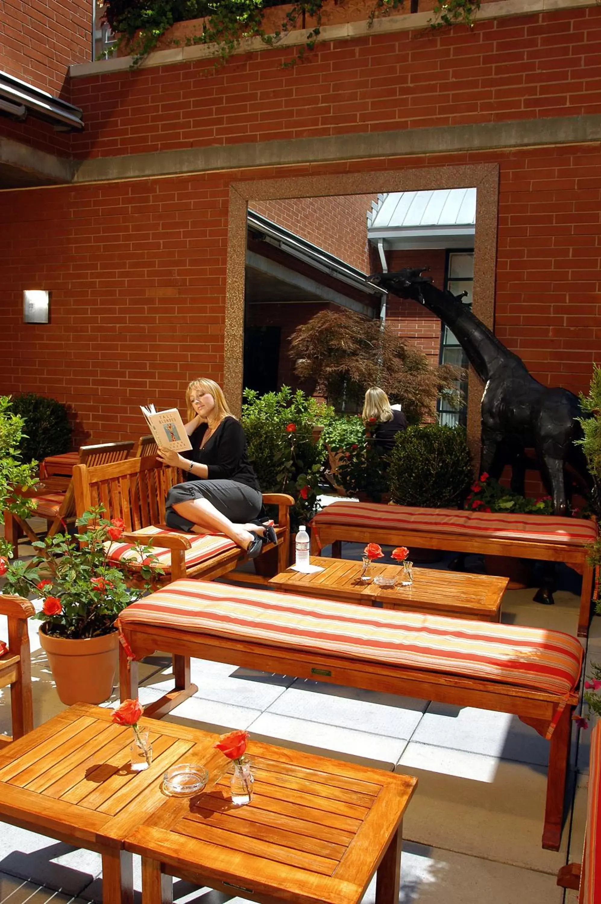 Patio in Hotel Giraffe by Library Hotel Collection