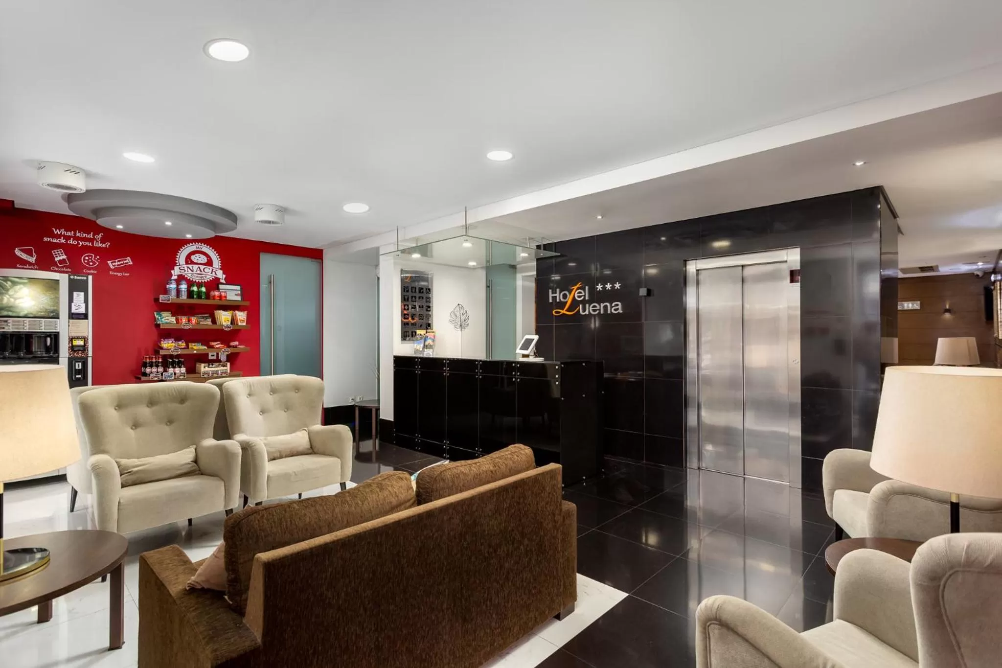 Lobby or reception in Hotel Luena