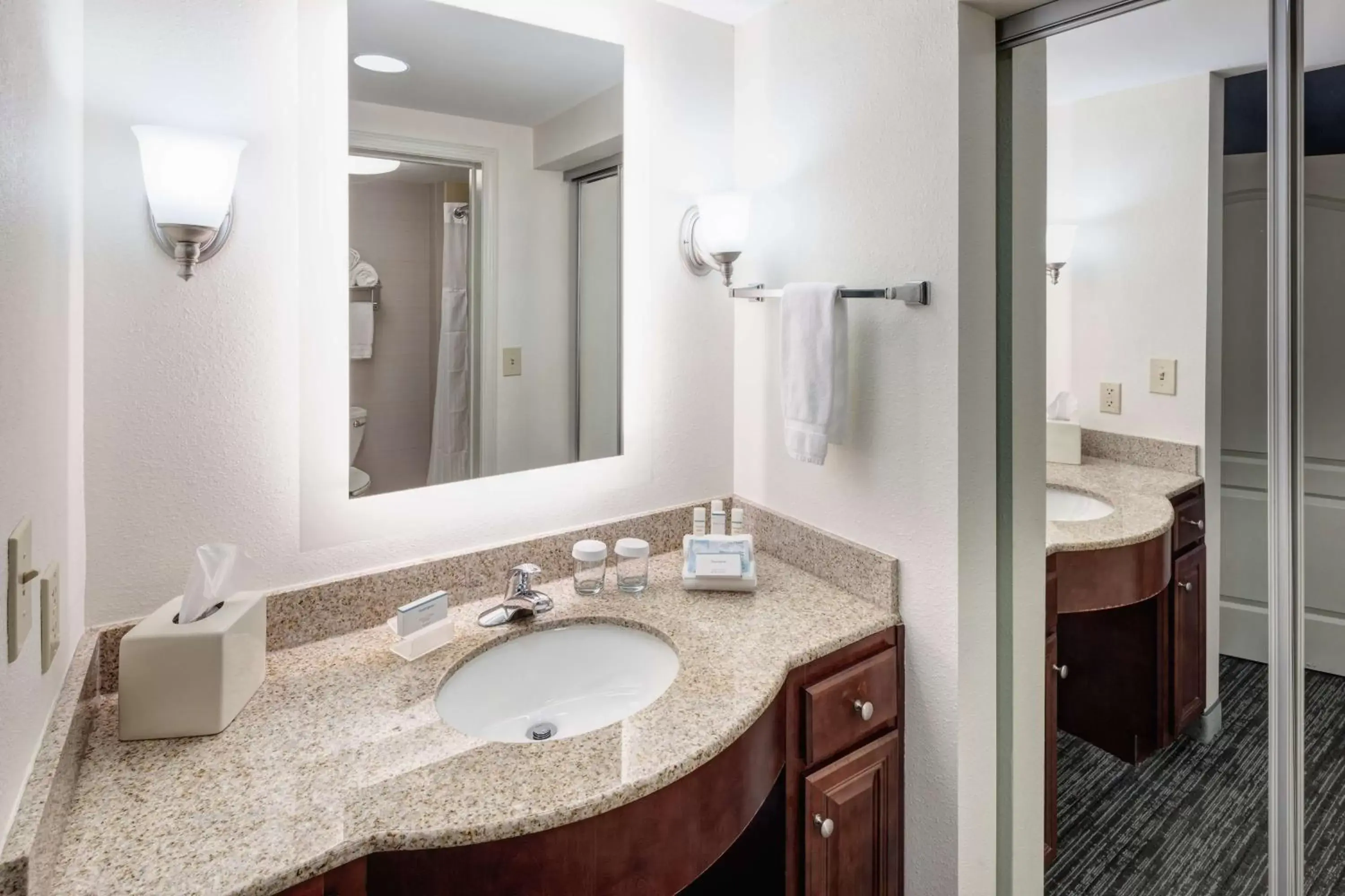 Bathroom in Homewood Suites by Hilton Huntsville-Village of Providence