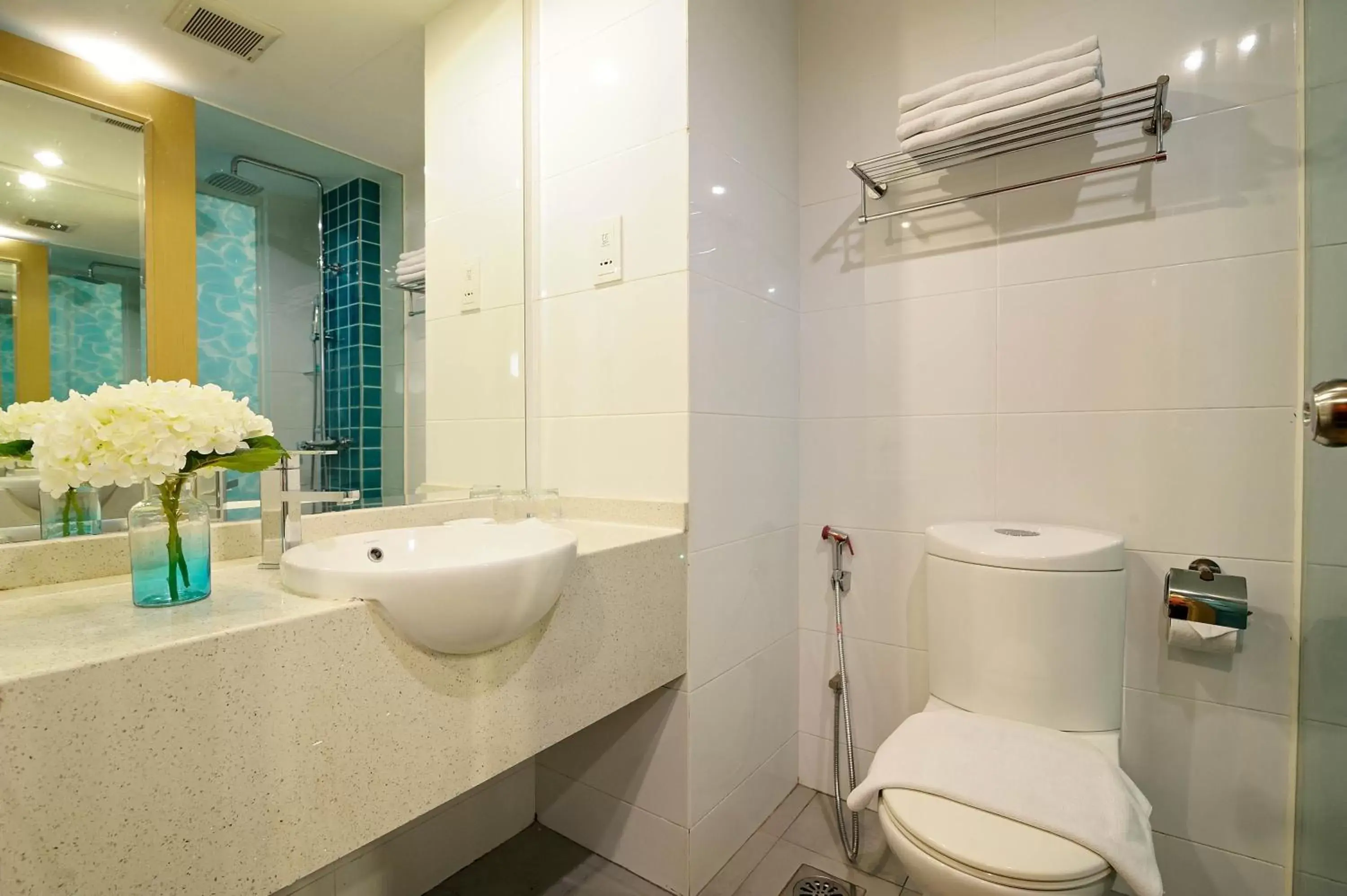Toilet, Bathroom in Oceania Hotel