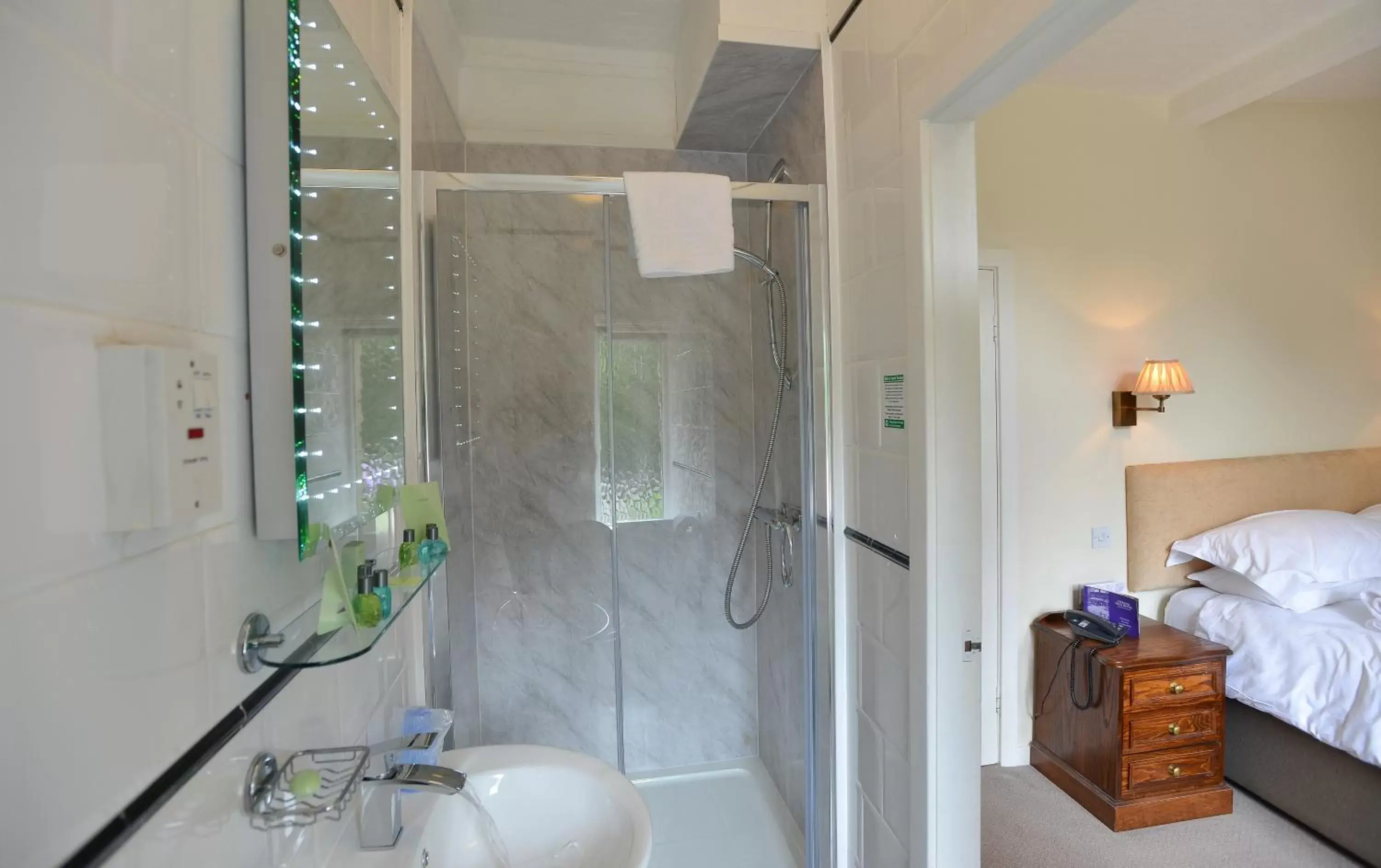 Shower, Bathroom in Steeton Hall Hotel & Restaurant